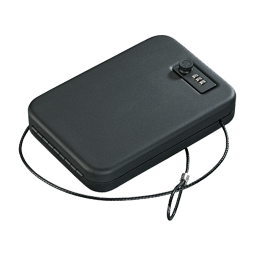 Stack-On Portable Security Case - Small Combo Lock, Matte Black