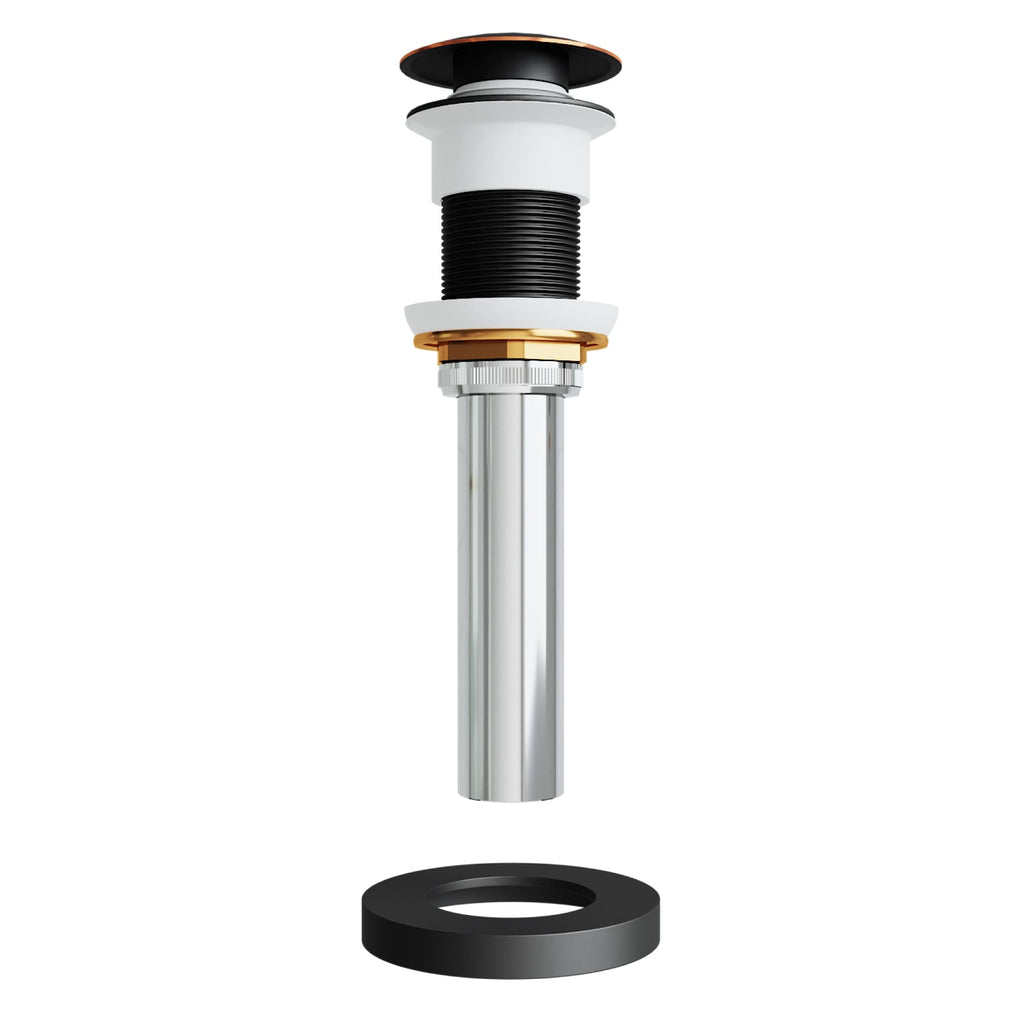 VIGO 1.75" W Vessel Bathroom Sink Pop-up Drain and Mounting Ring in Antique Rubbed Bronze