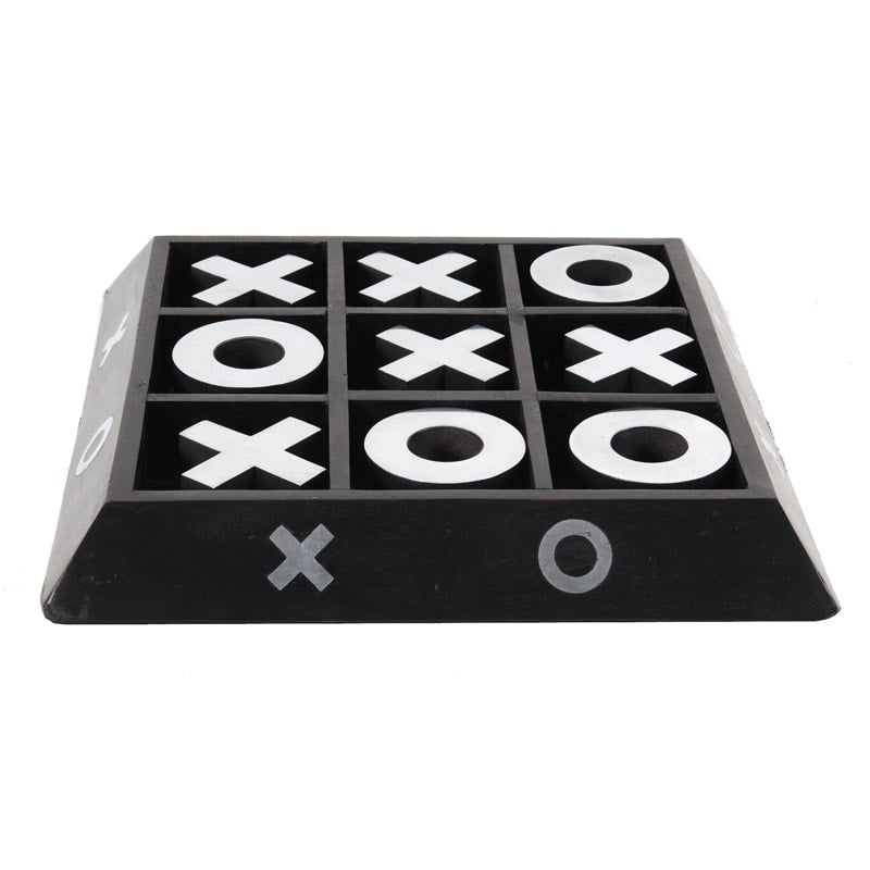 Wood and Aluminium X-O Game Accent Piece