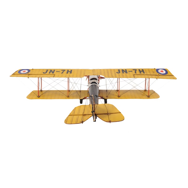 Yellow Curtis Jenny Plane 1:18 Scale Model