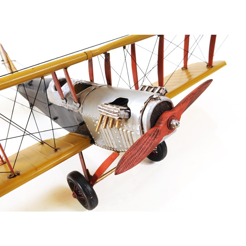 Yellow Curtis Jenny Plane 1:18 Scale Model