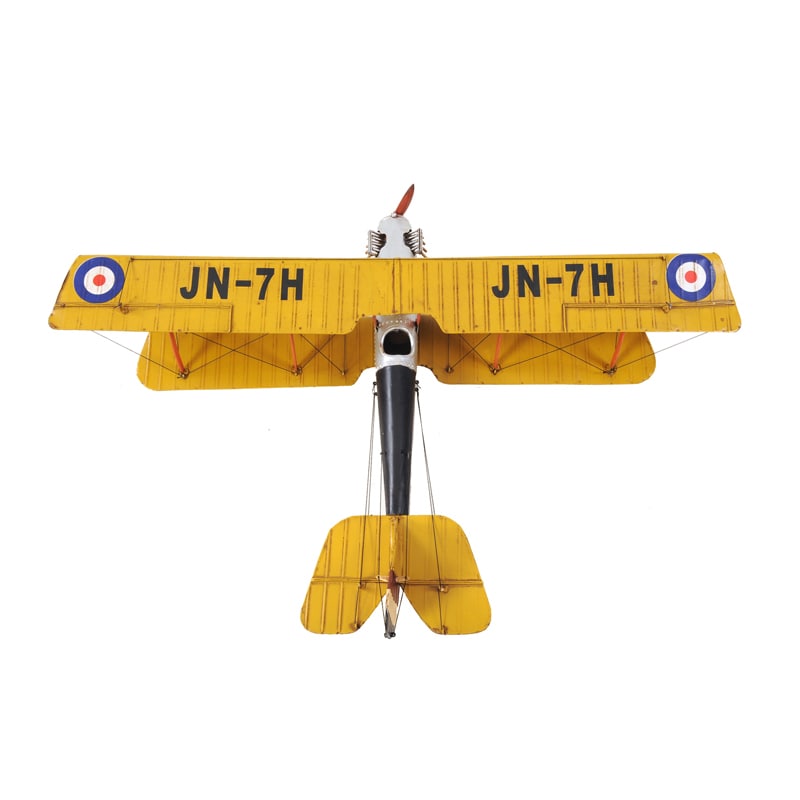 Yellow Curtis Jenny Plane 1:18 Scale Model