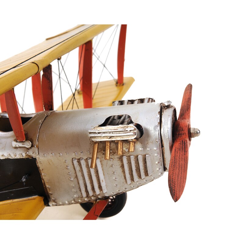 Yellow Curtis Jenny Plane 1:18 Scale Model
