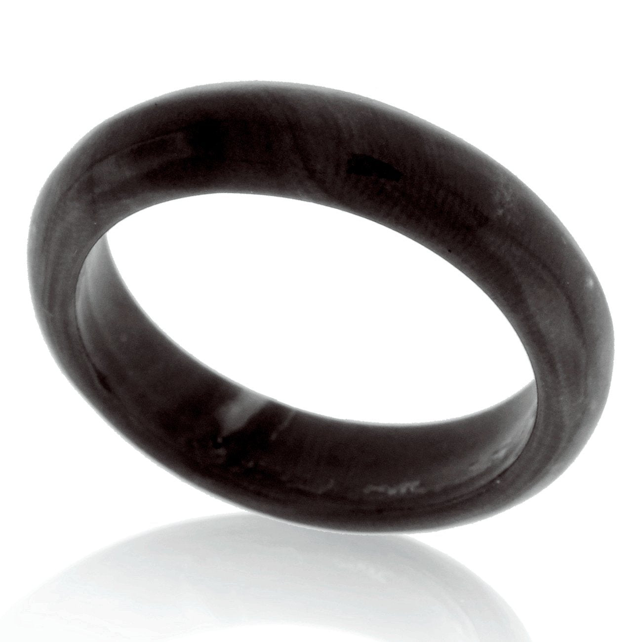Suzy Levian Italian Hand Carved 6.3ct Natural Onyx Gem Eternity Band Ring