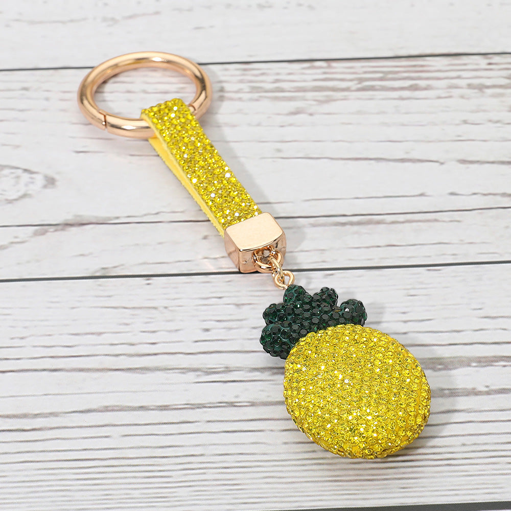 Bling Studded Pineapple Keychain / Bag Charm