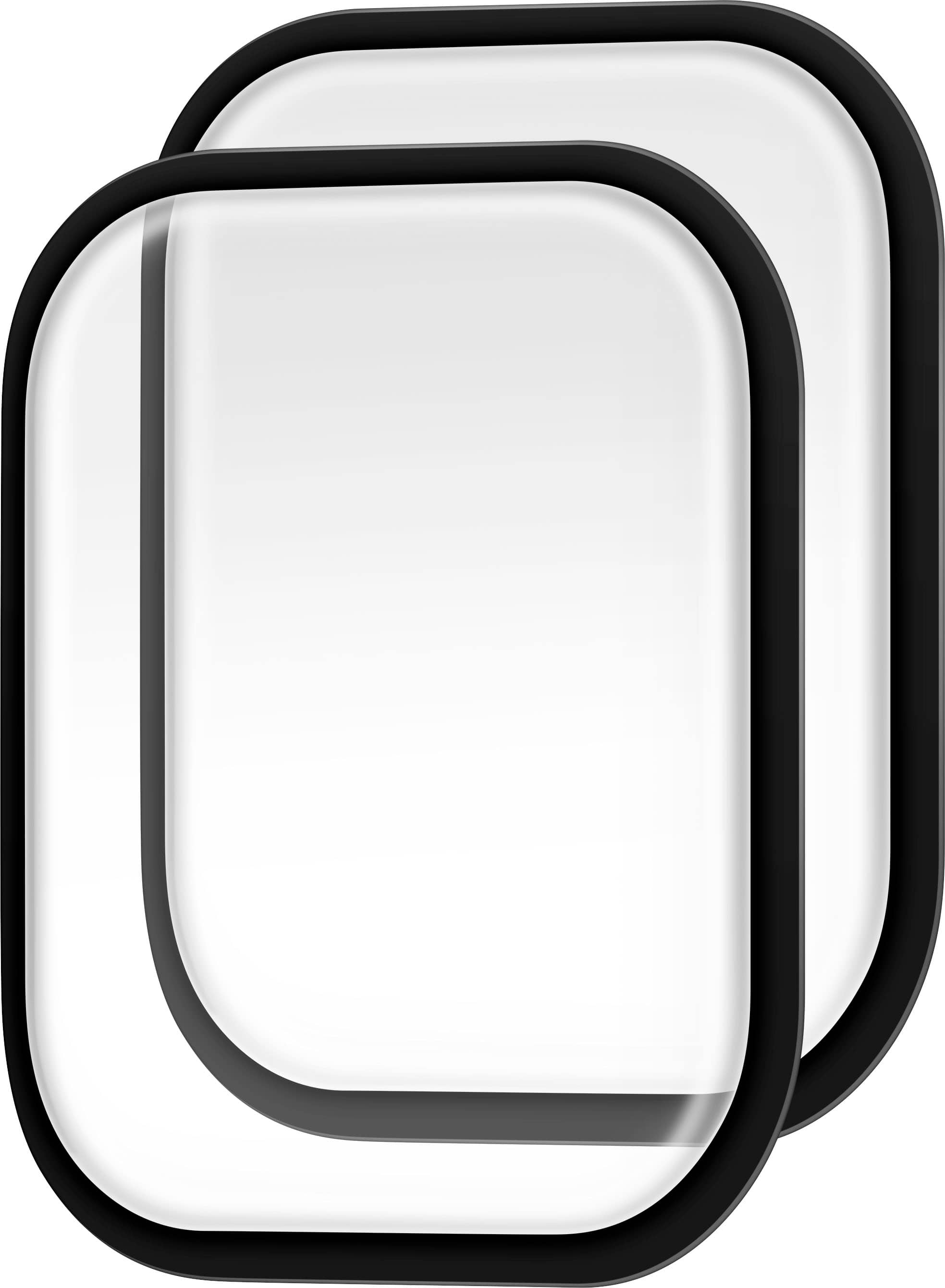 Insignia™ - Hybrid Glass Screen Protectors for Apple Watch 42mm 2024 (2-Pack) - Clear