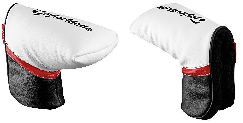 TAYLORMADE GOLF CLUB PUTTER HEAD COVER - BLACK/WHITE - NEW 2021