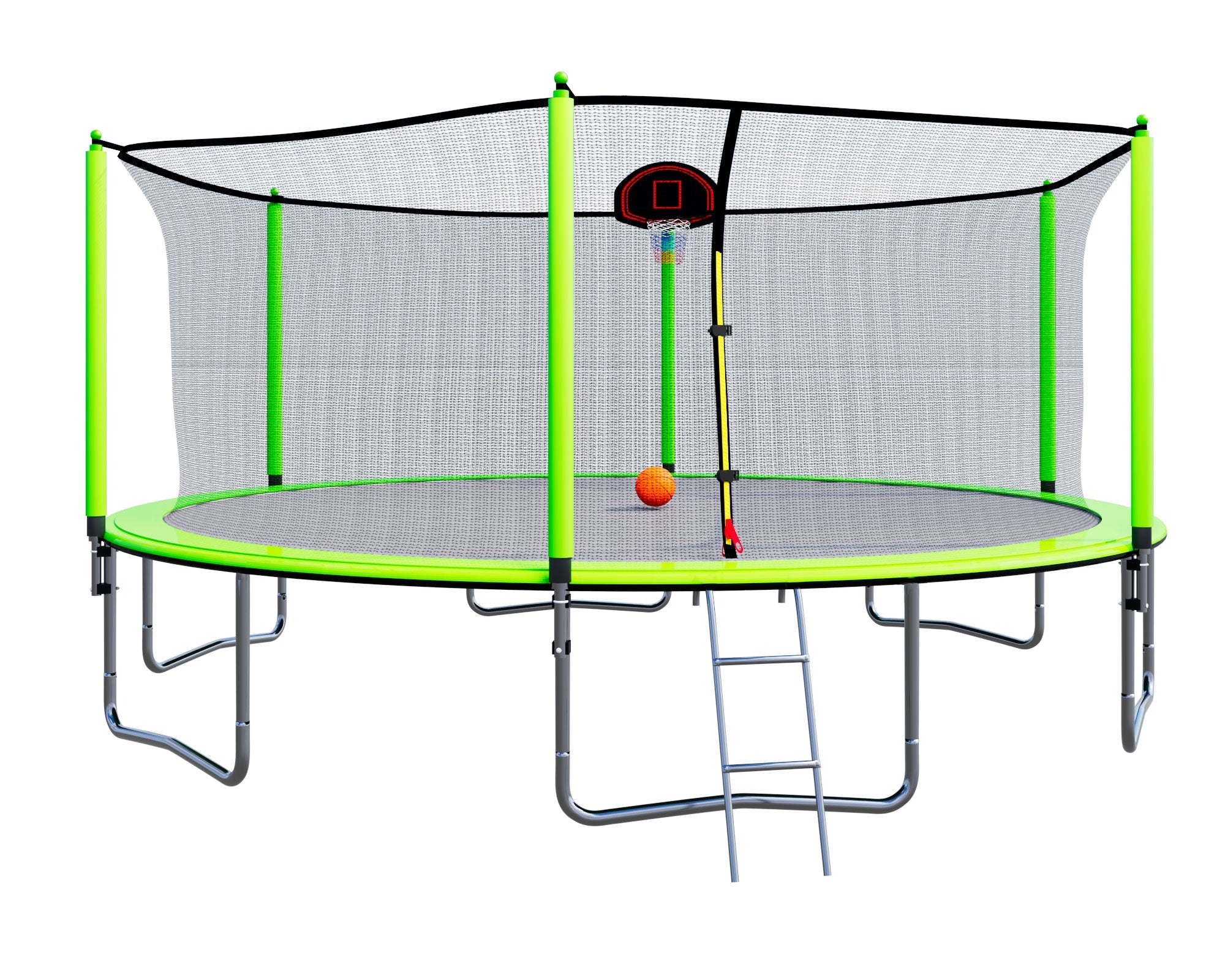 Streamdale 15FT Trampoline With Basketball Hoop Inflator And Ladder(Inner