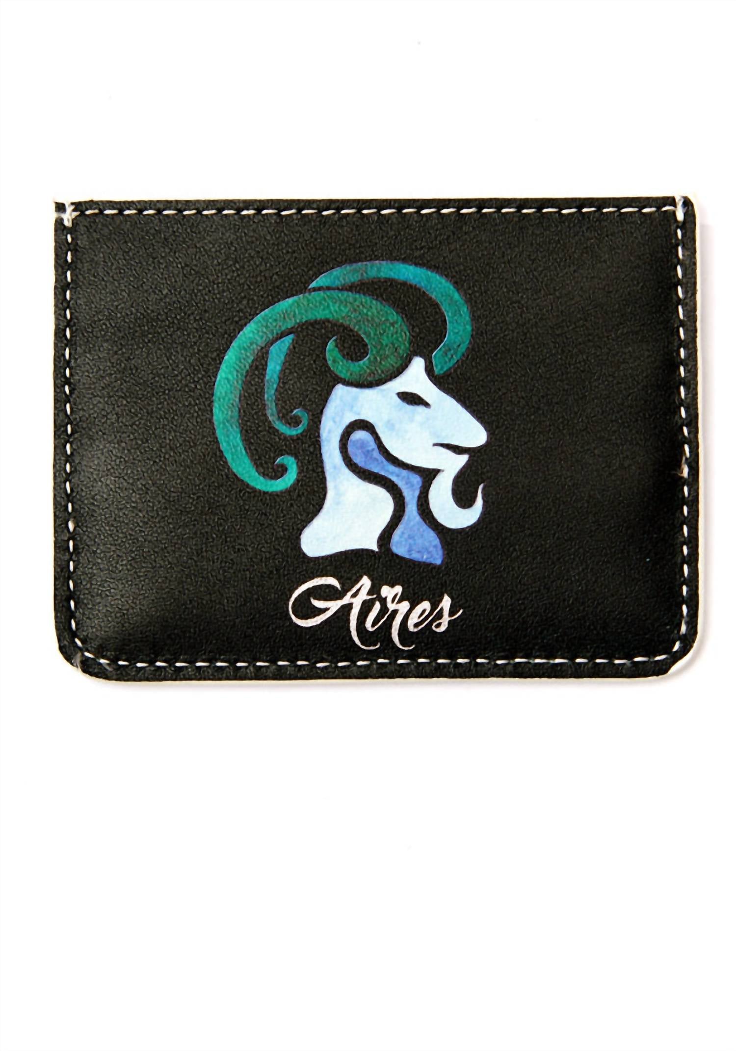 Women's Horoscope Aries Cardholder In Black