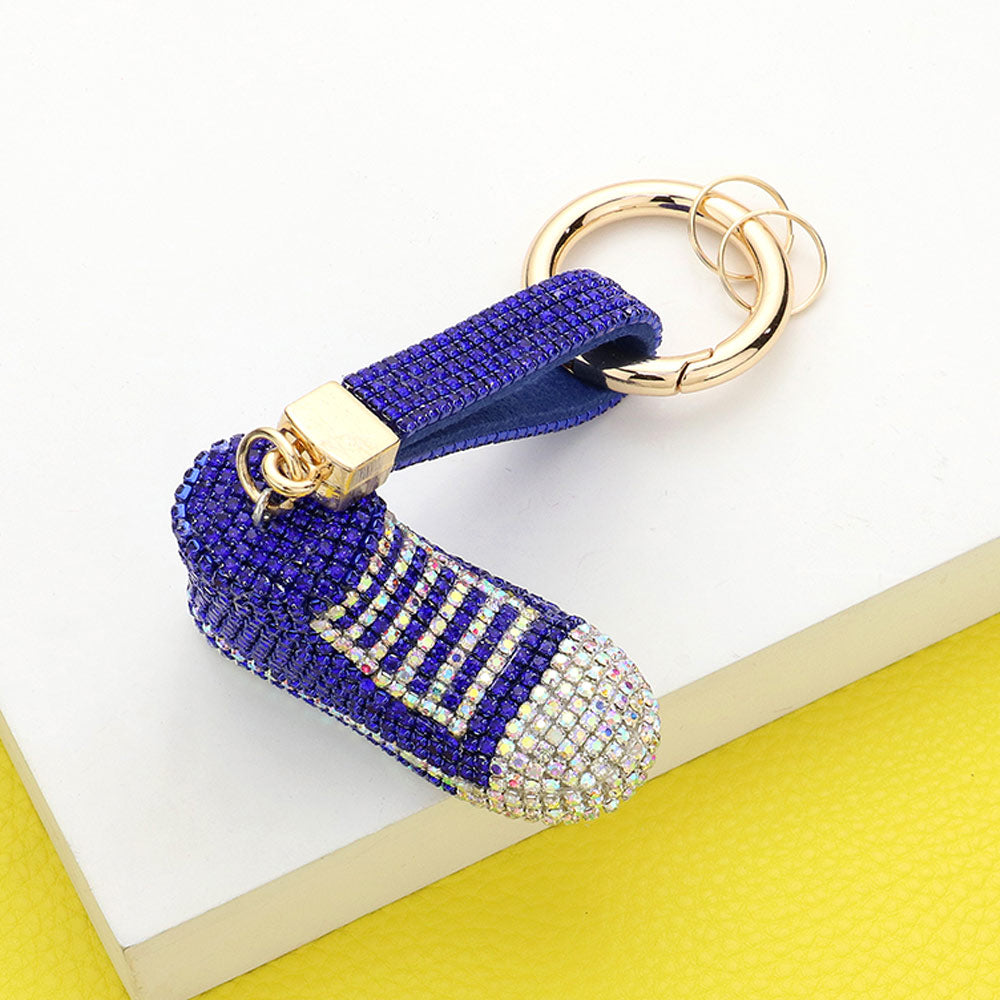 Rhinestone Pave Sneaker Keychain