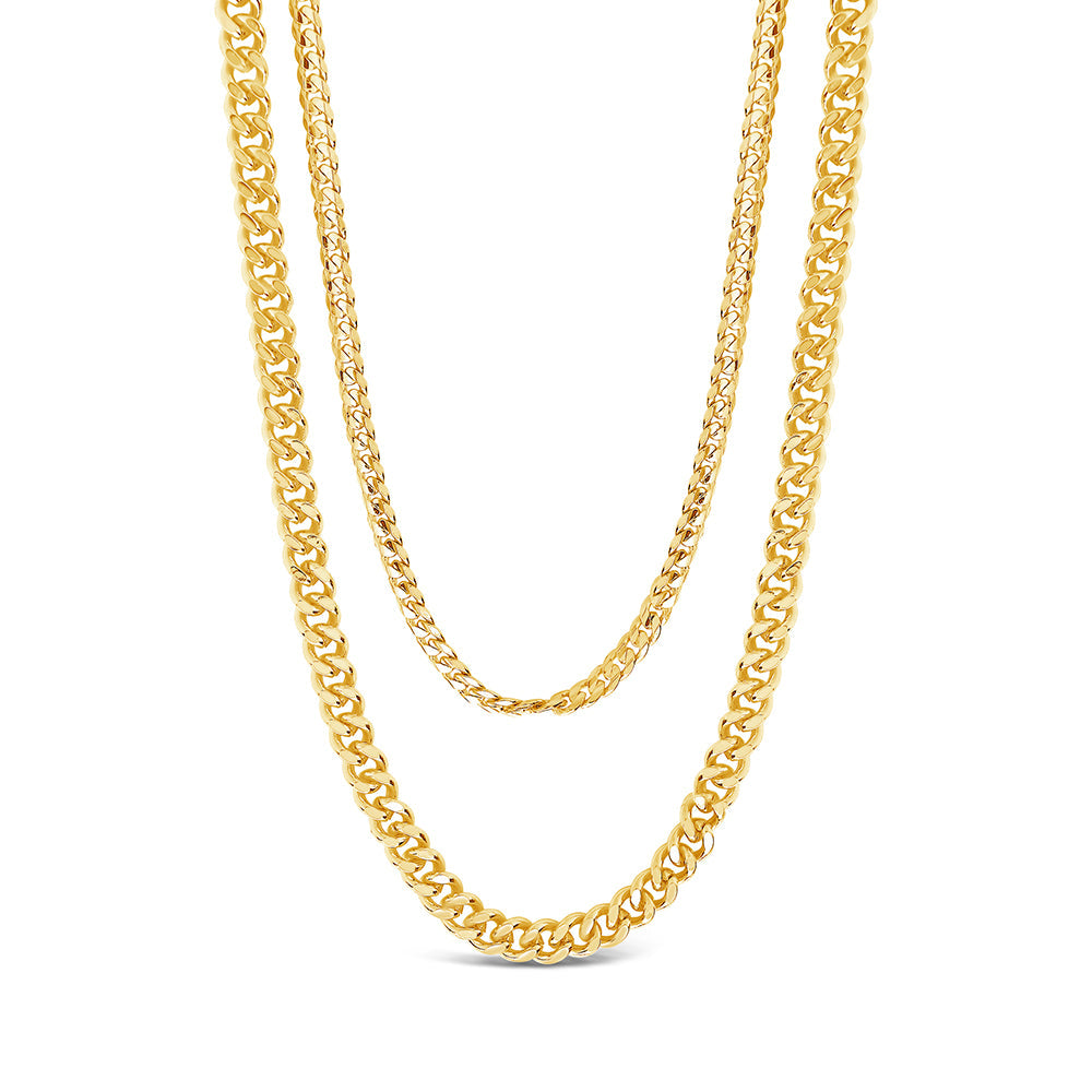 Everyday Layered Curb Chain Necklace