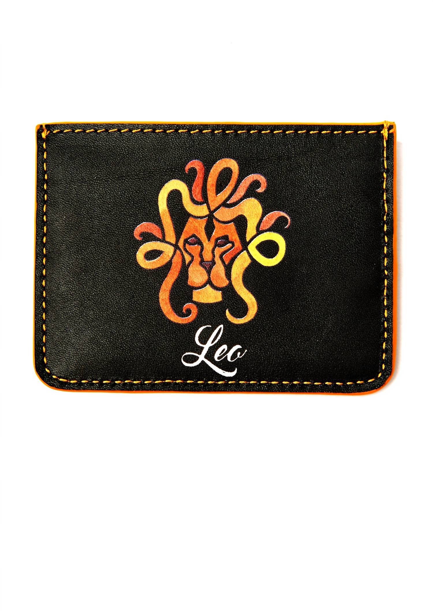 Women's Horoscope Leo Cardholder In Black