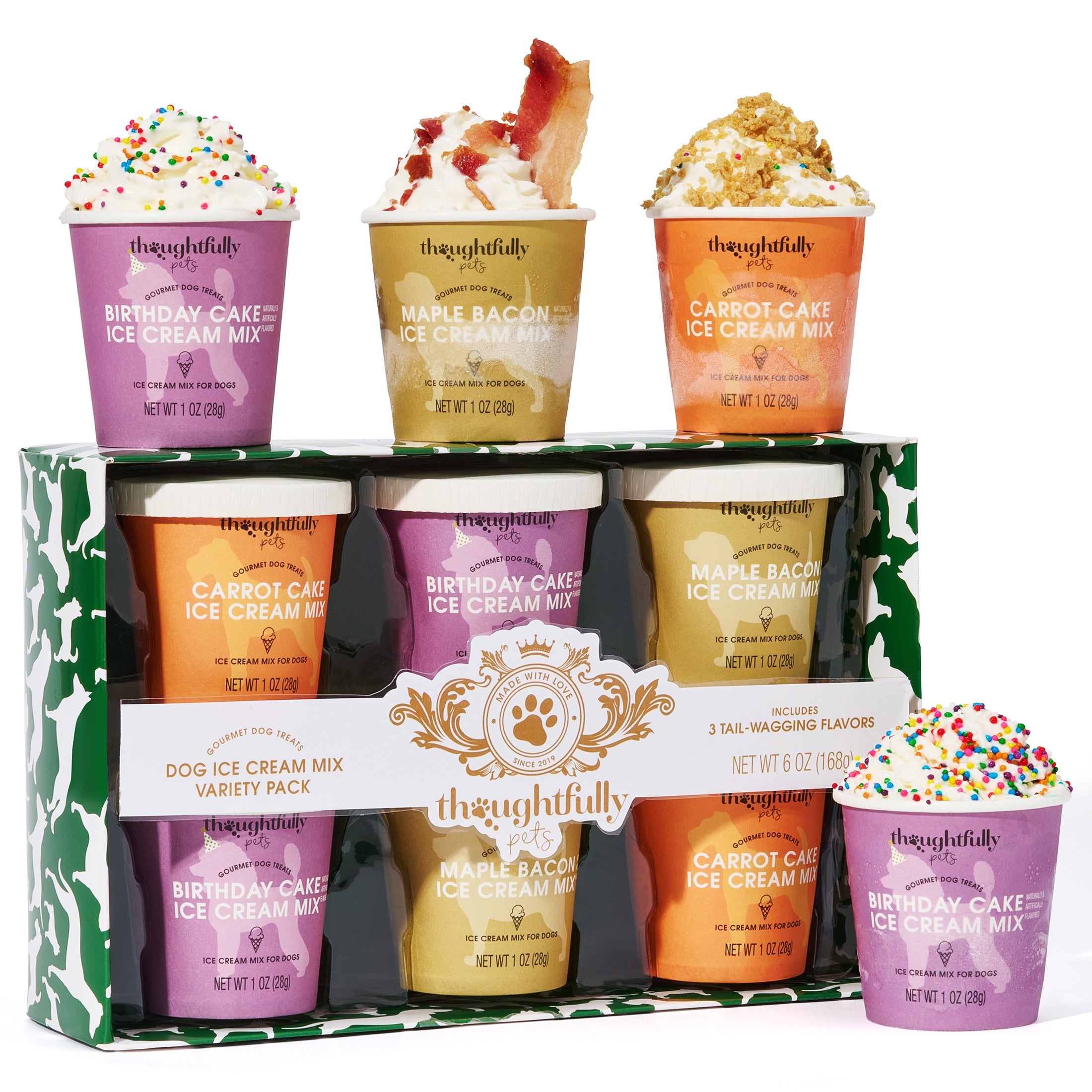 Thoughtfully Pets, Dog Ice Cream, Set of 6