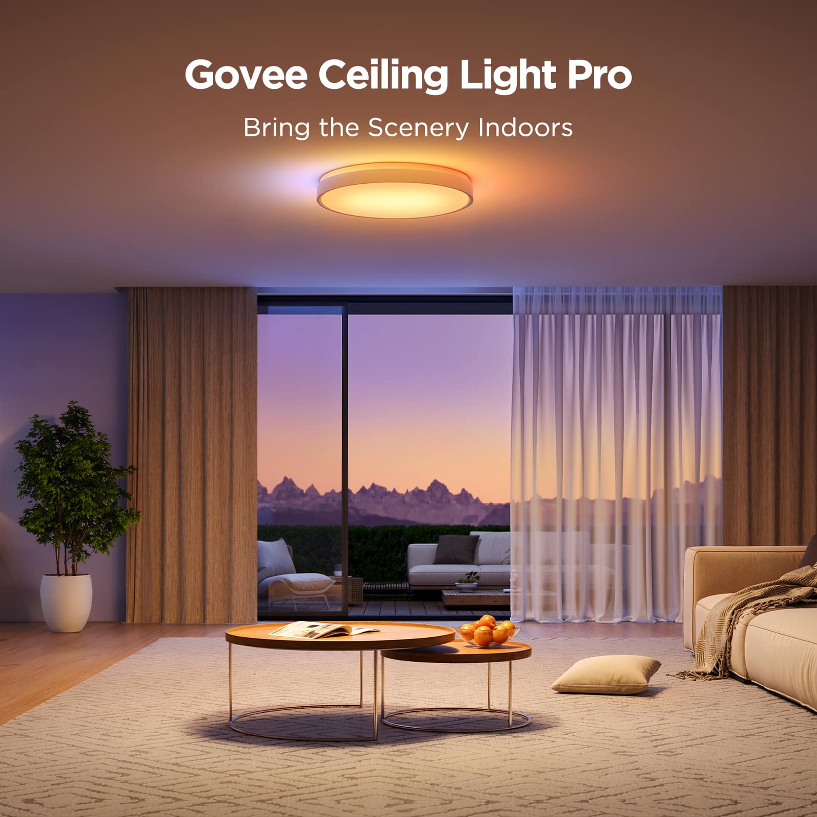 Govee - RGBICWW 15inch Ceiling Light Pro