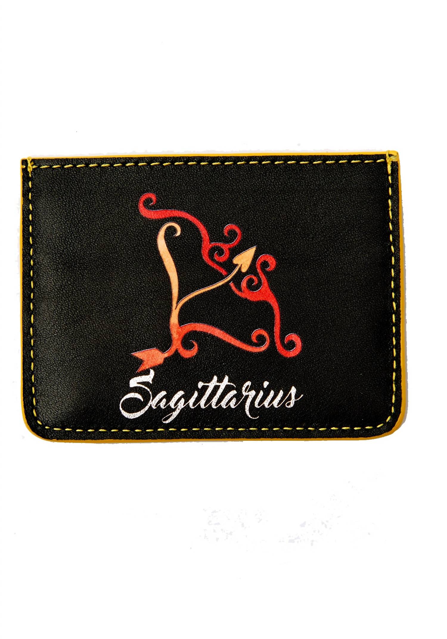 Women's Horoscope Sagittarius Cardholder In Black