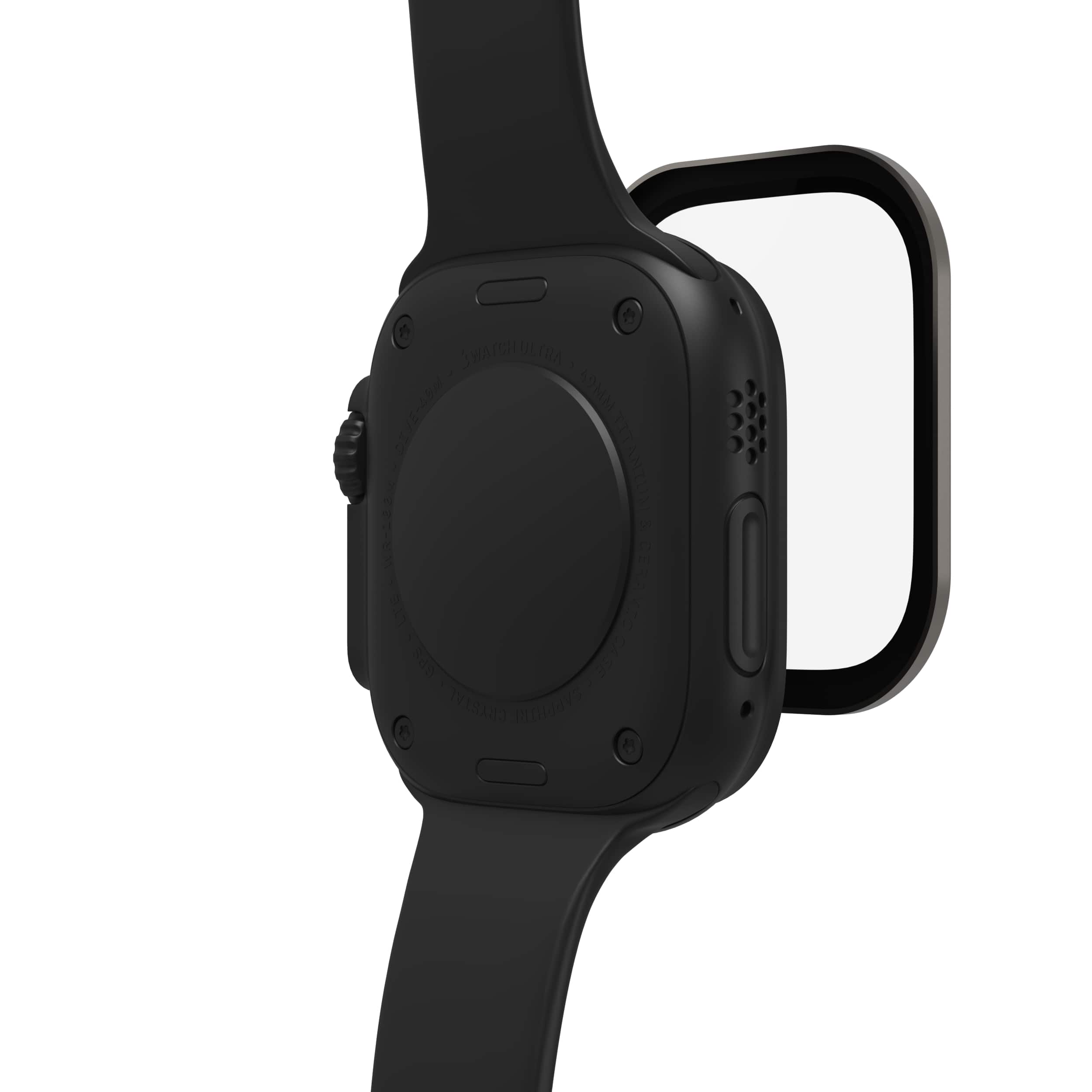 ZAGG - InvisibleShield Glass XTR4 Eco Advanced Edge-to-Edge & Anti-Reflective Screen Protector for Apple Watch Ultra 3/2/1 49mm - Titanium