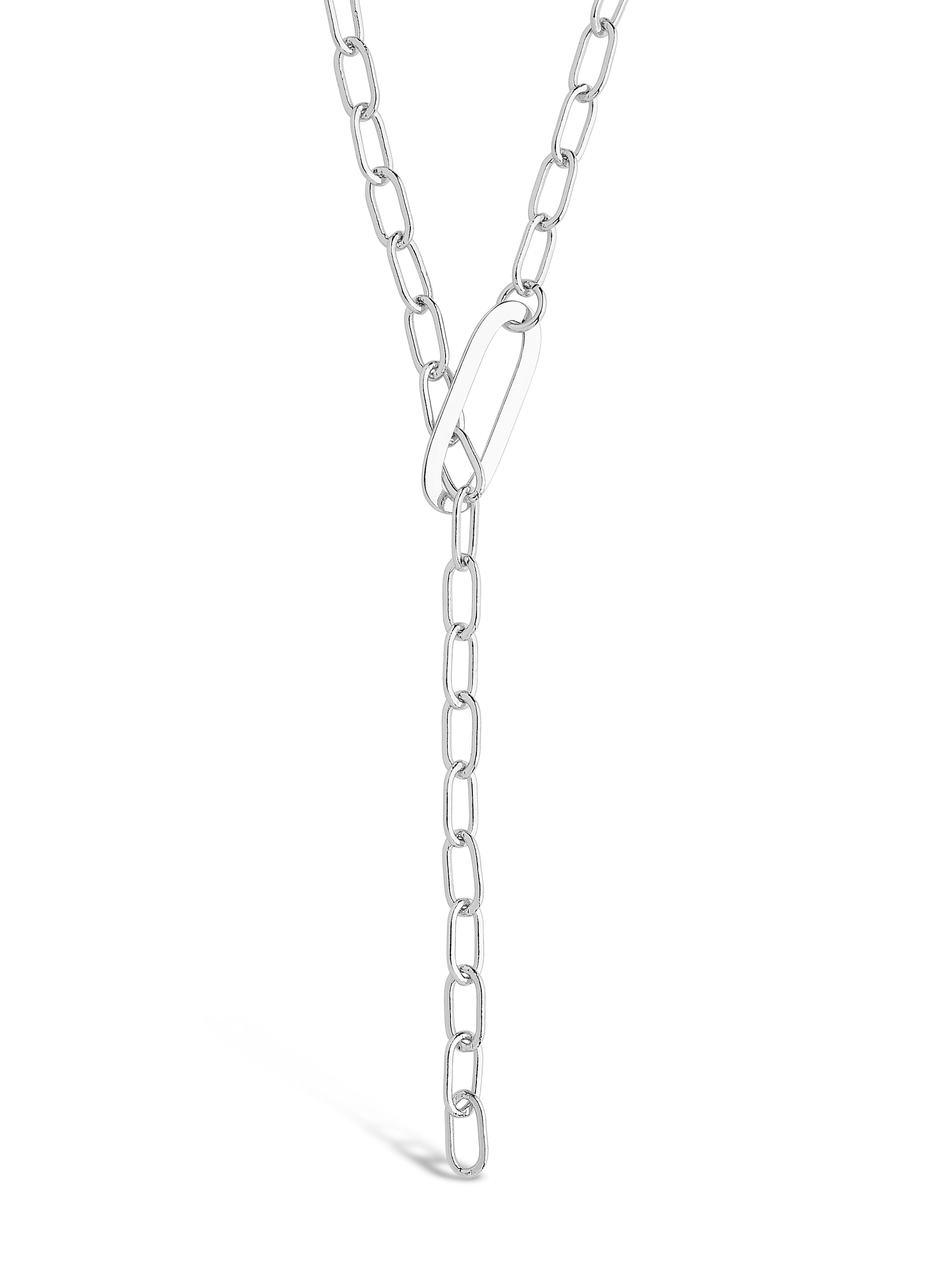 Chain Link Lariat Necklace