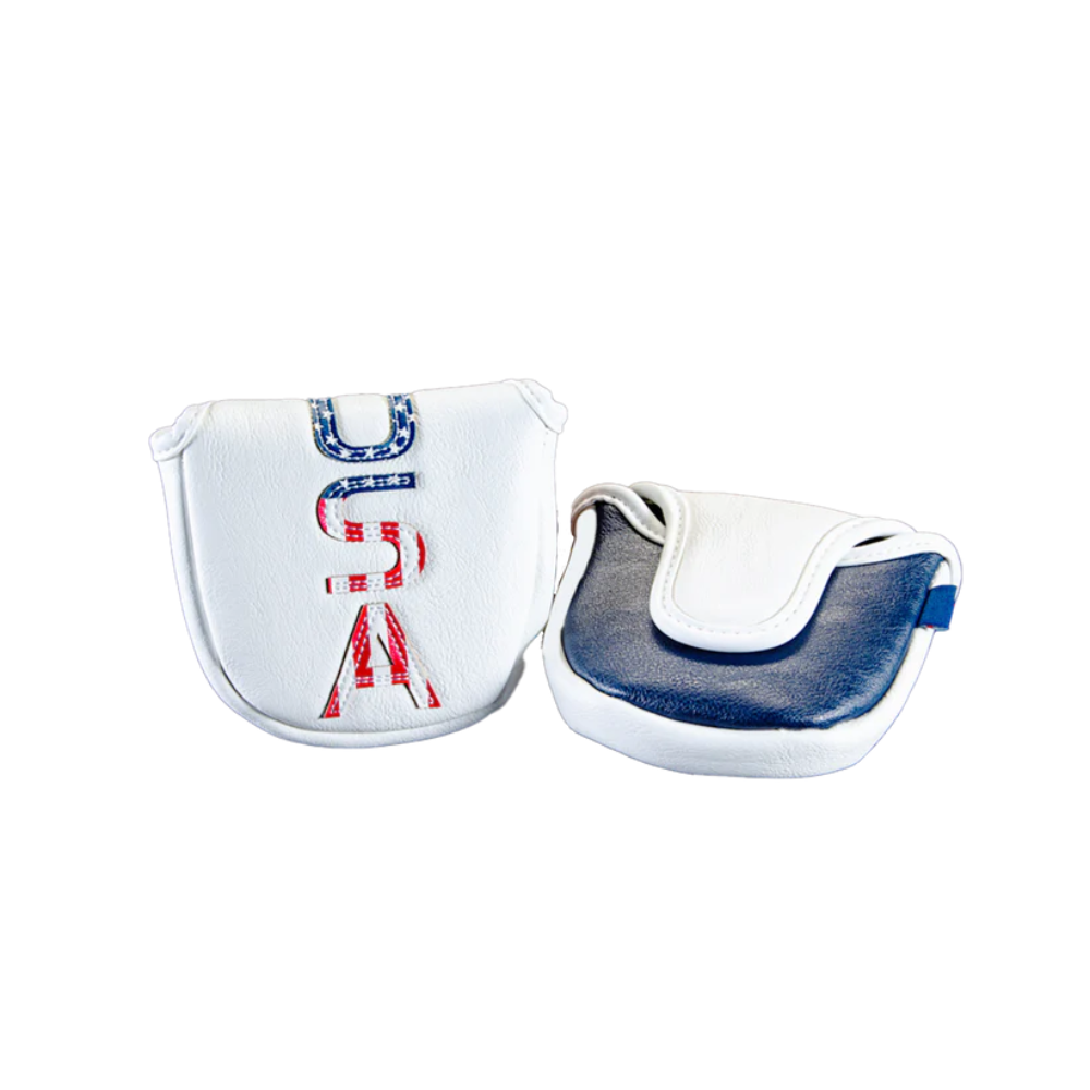 CMC Design USA "Stripes" Mallet Putter Headcover - White/Red/Blue