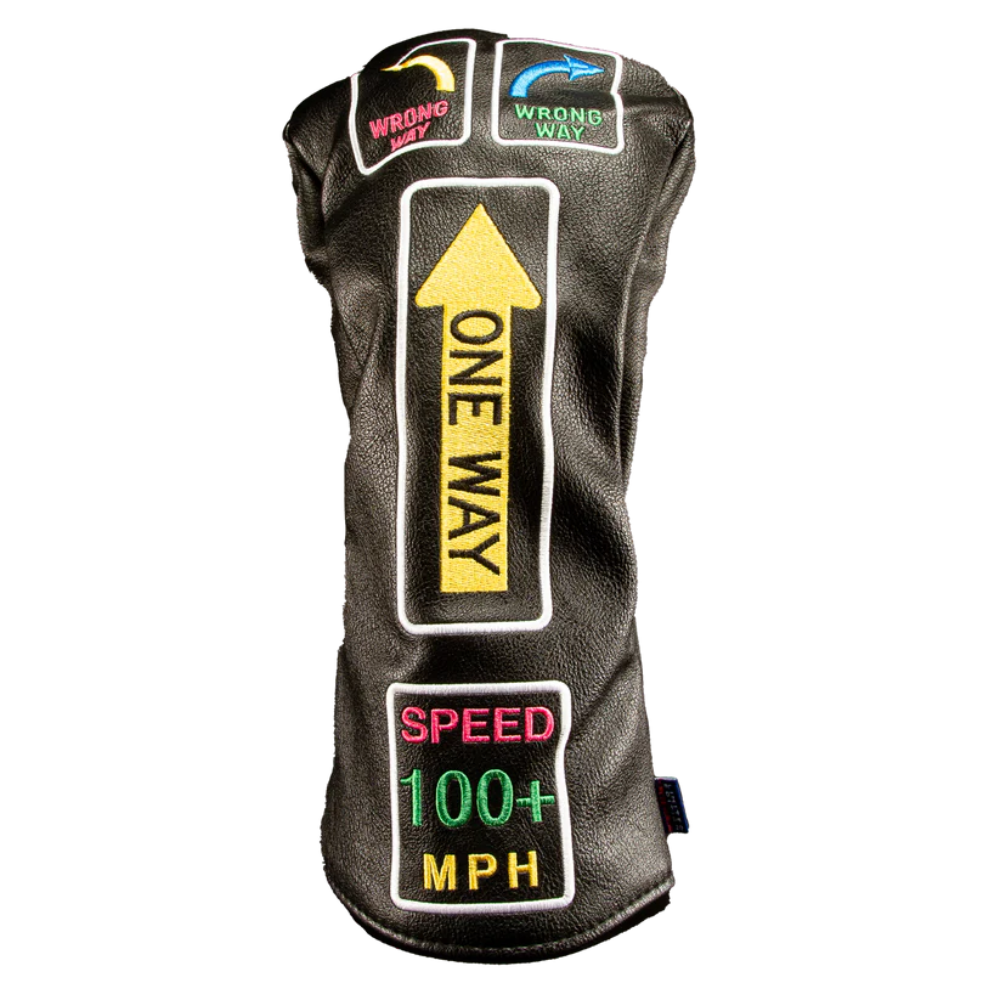 CMC Design One Way Neon Driver Headcover - Black/Multicolor