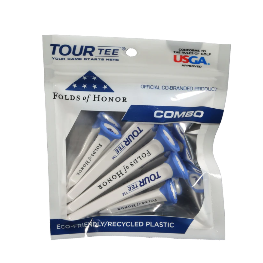CMC Design Folds of Honor Tour Tee Combo Pack - White/Blue