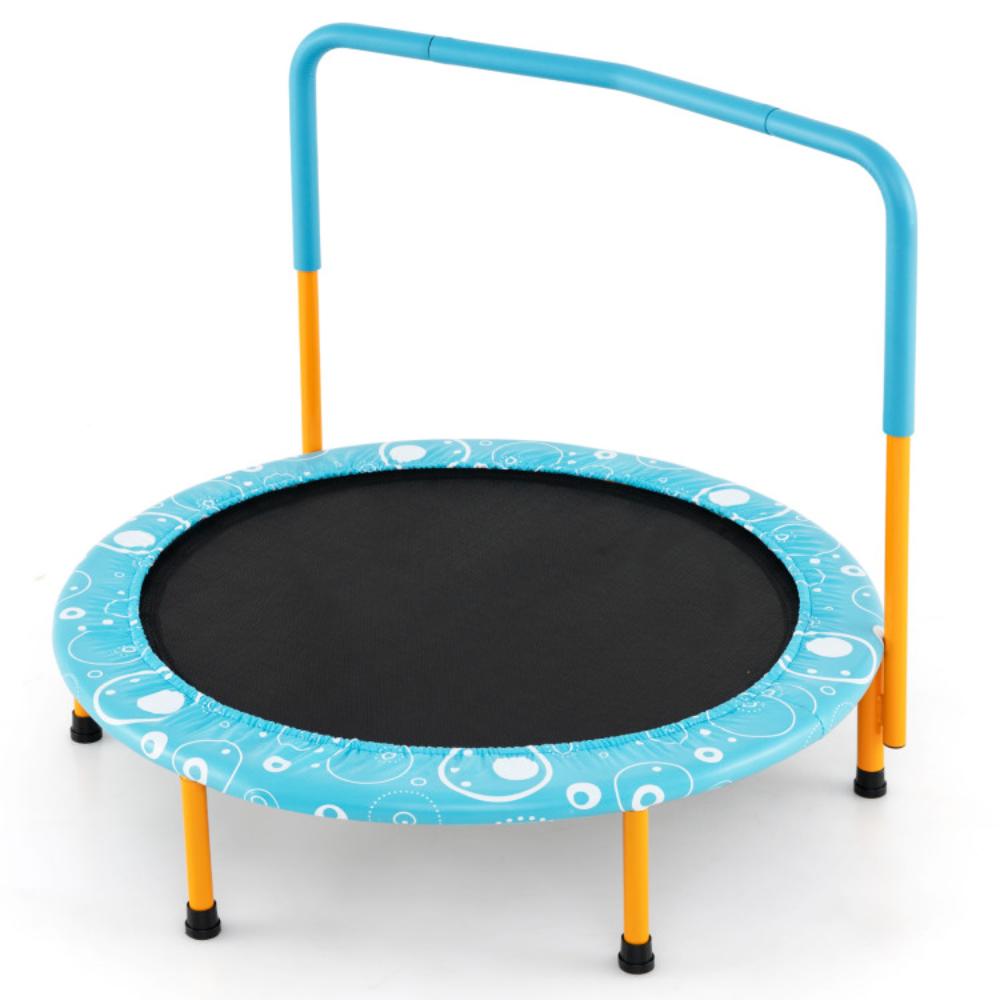 36 Inch Kids Trampoline Mini Rebounder with Full Covered Handrail-Pink