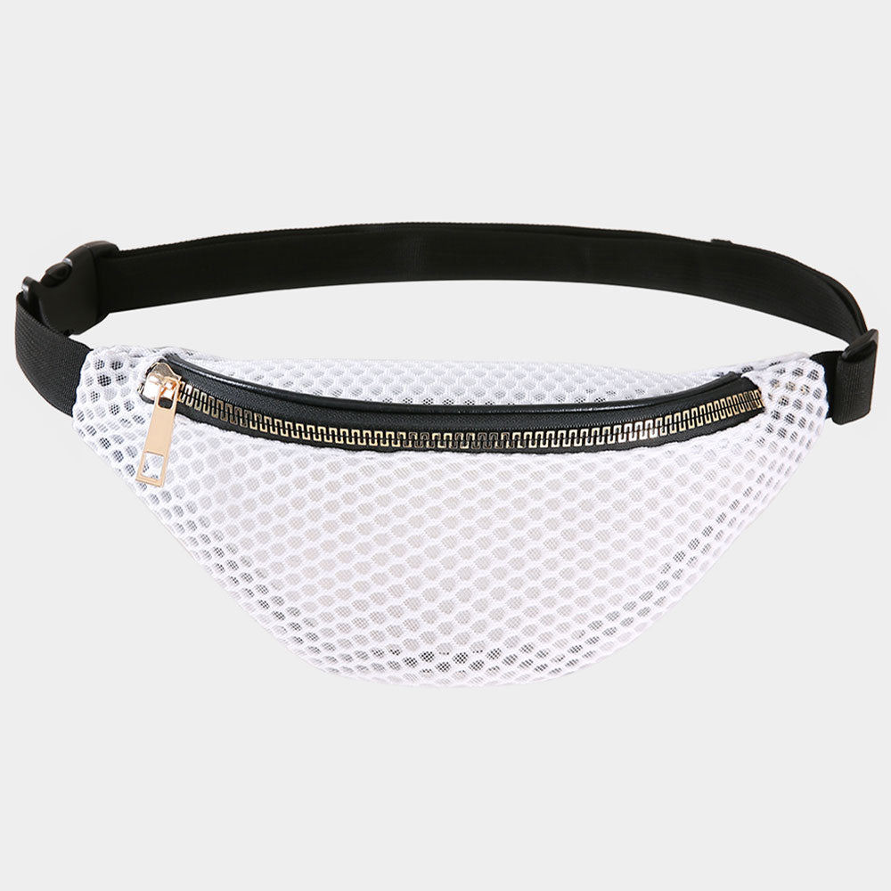 Solid Mesh Fanny Pack