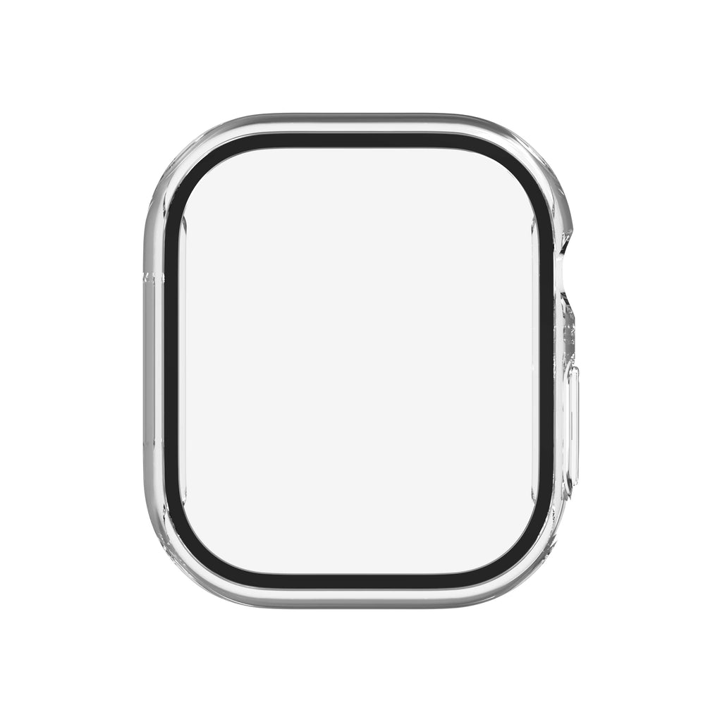 ZAGG - InvisibleShield Glass Elite 360 Integrated Bumper + Screen Protection for Apple Watch Series 11/10 Large - Clear