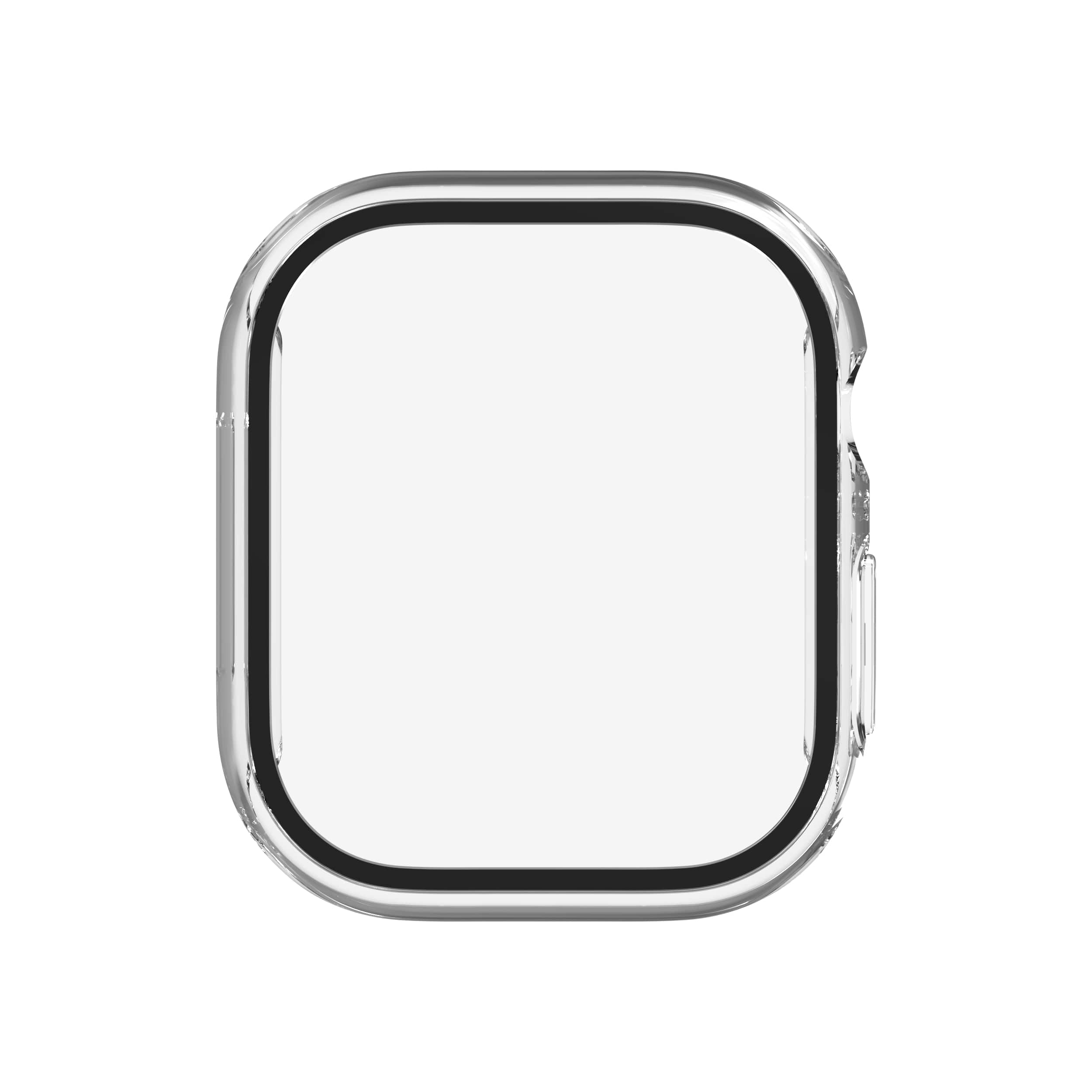 ZAGG - InvisibleShield Glass Elite 360 Integrated Bumper + Screen Protection for Apple Watch Series 11/10 Large - Clear