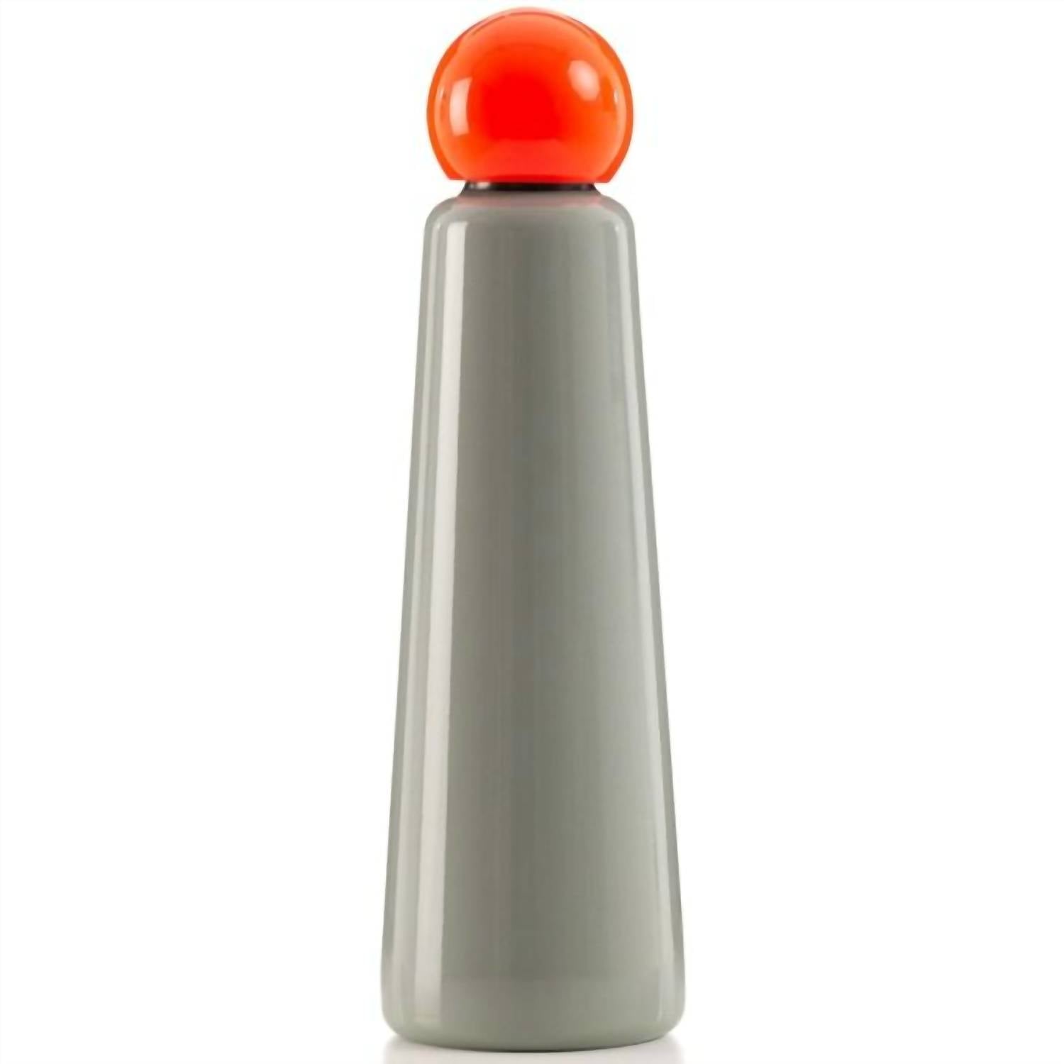 Skittle Jumbo Water Bottle In Light Grey/coral