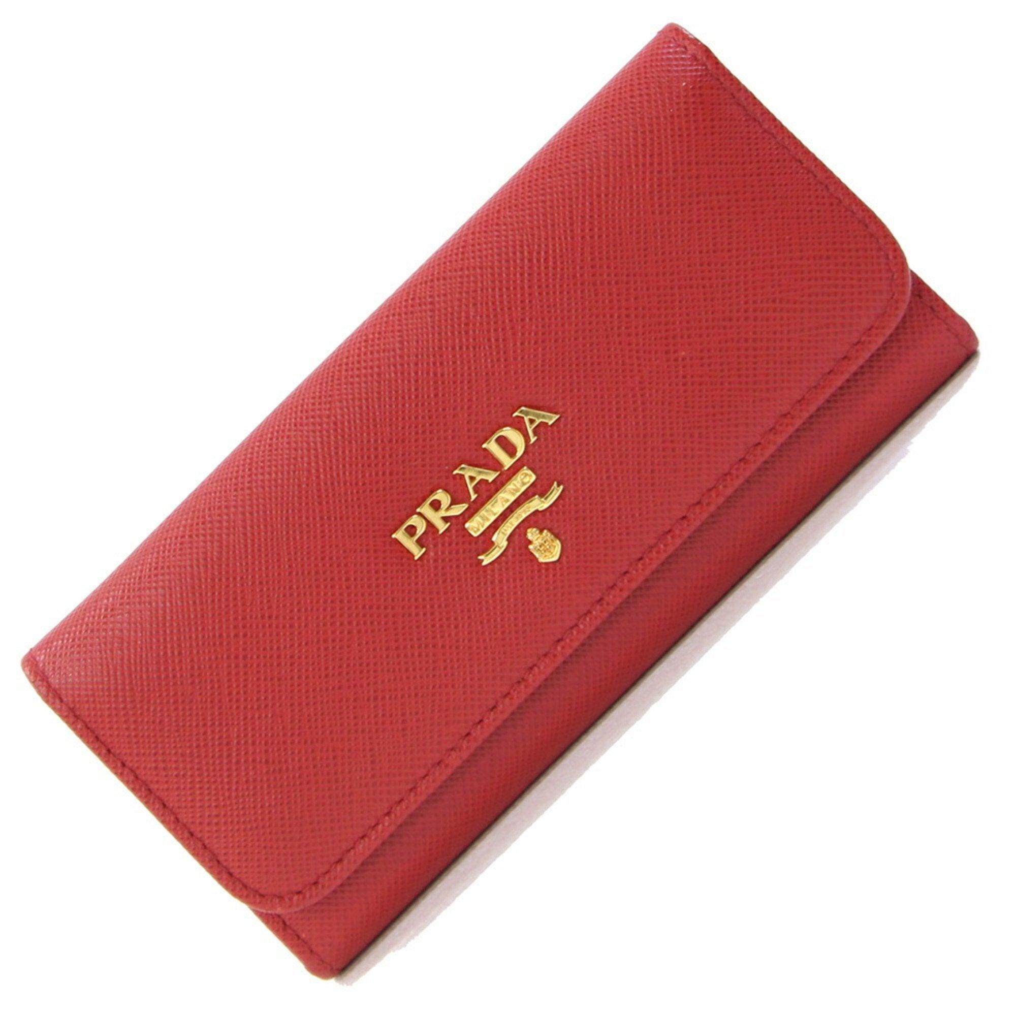 Prada Fuoco Color Saffiano Metal Keycase (Pre-Owned)