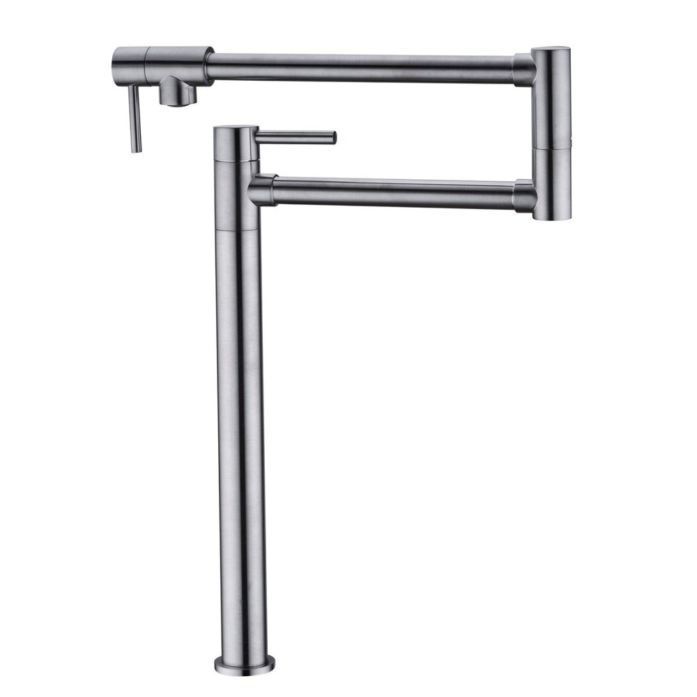 Pot Filler Faucet with Extension Shank - Brushed Nickel