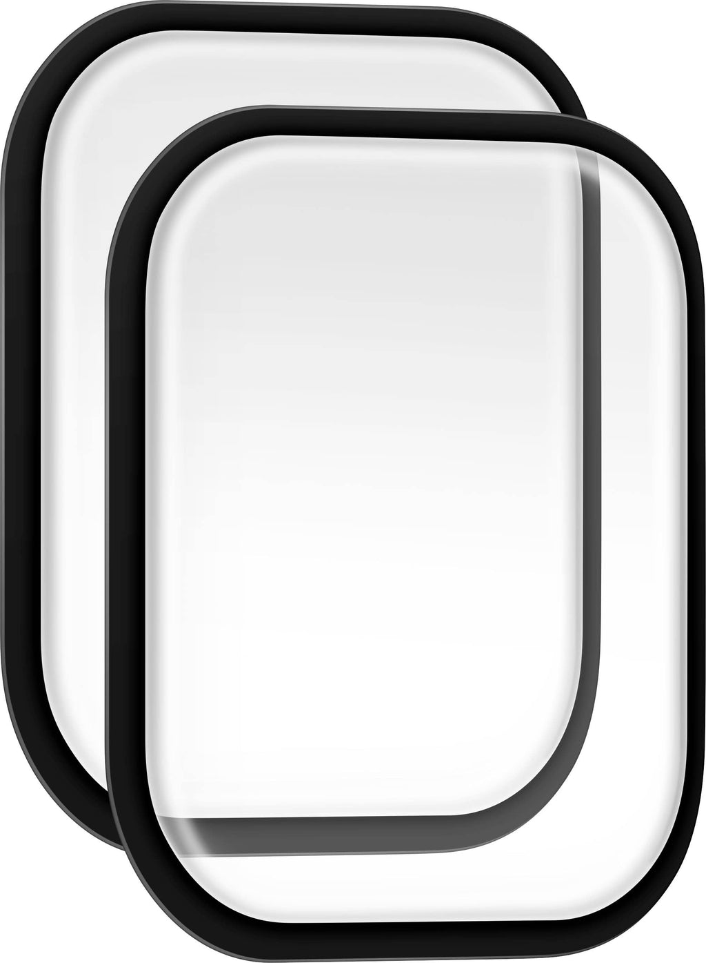 Insignia™ - Hybrid Glass Screen Protectors for Apple Watch 42mm 2024 (2-Pack) - Clear