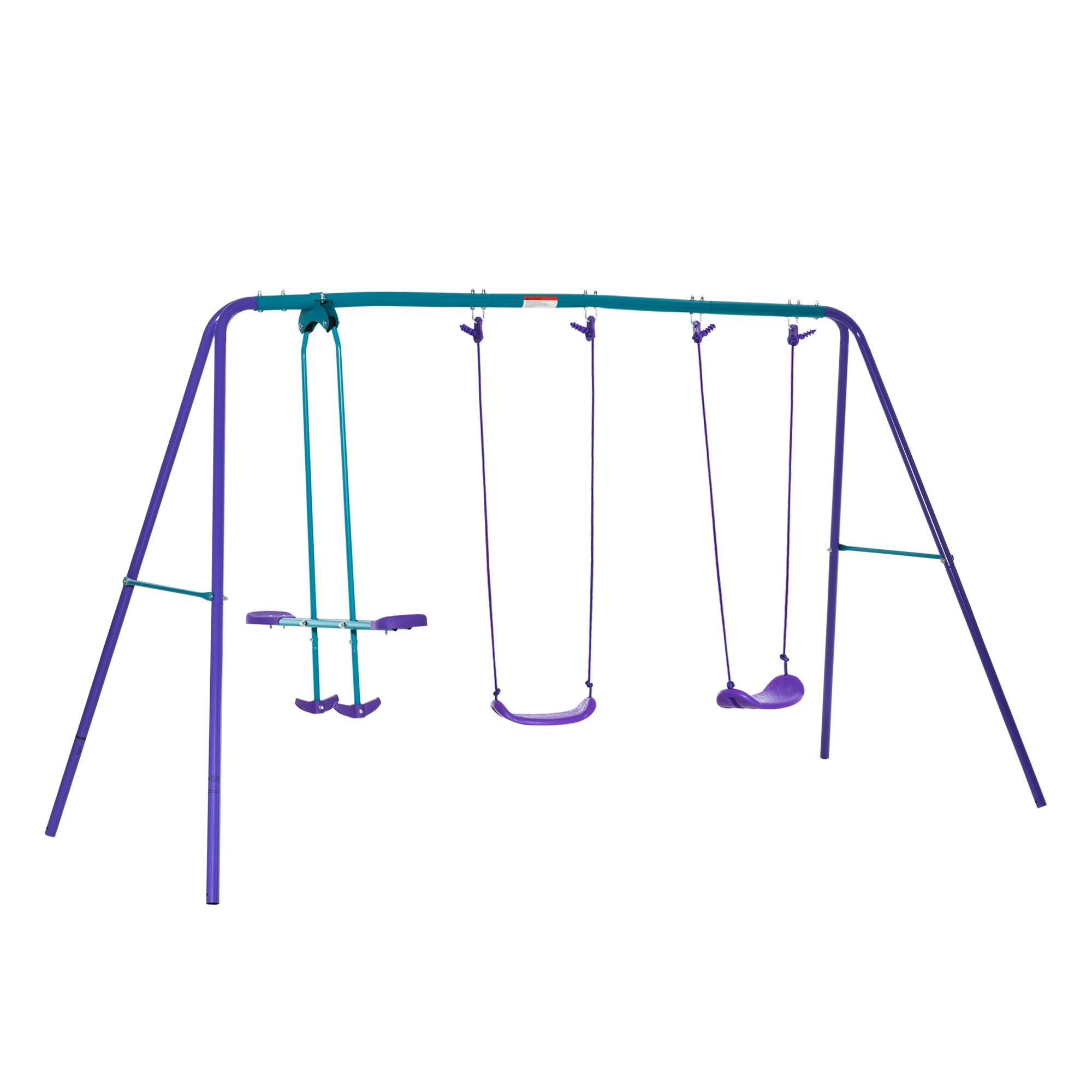 Streamdale Metal Swing Set with Glider