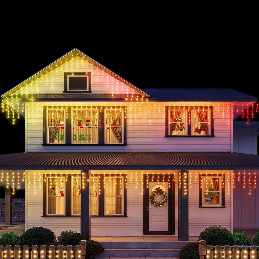Govee - RGBIC 32.8ft Icicle Lights - Multi