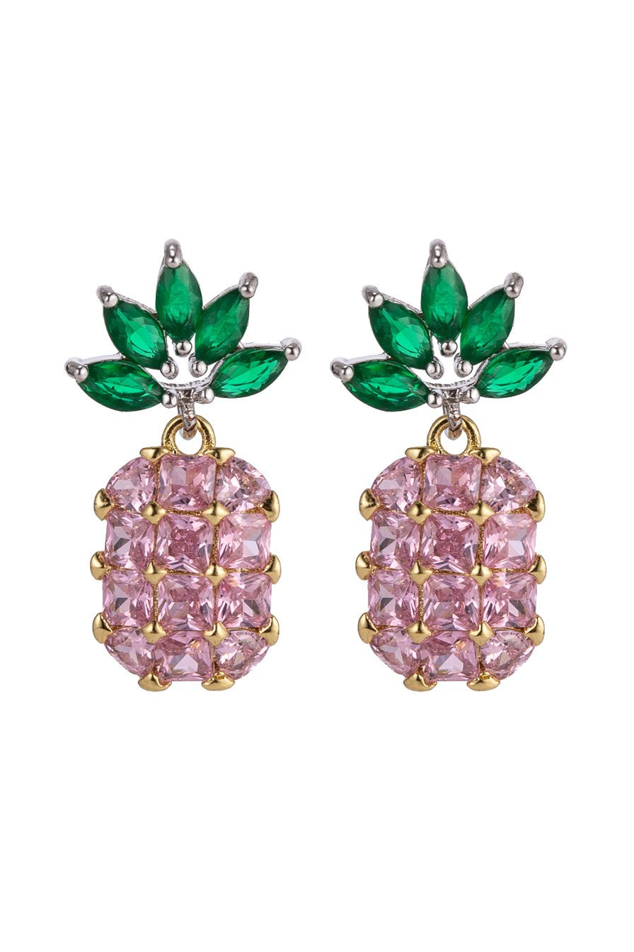 Pink Pineapple Earrings