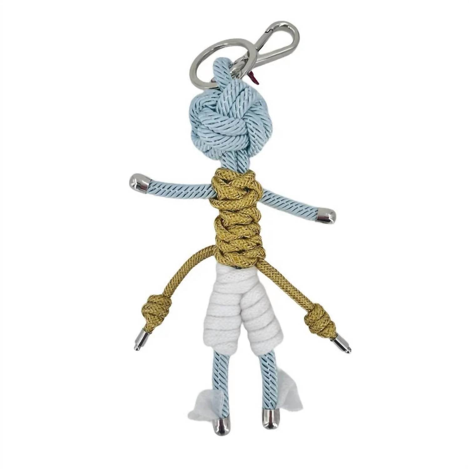 Women's Hermes The Lucky One Key Ring In Blue/gold