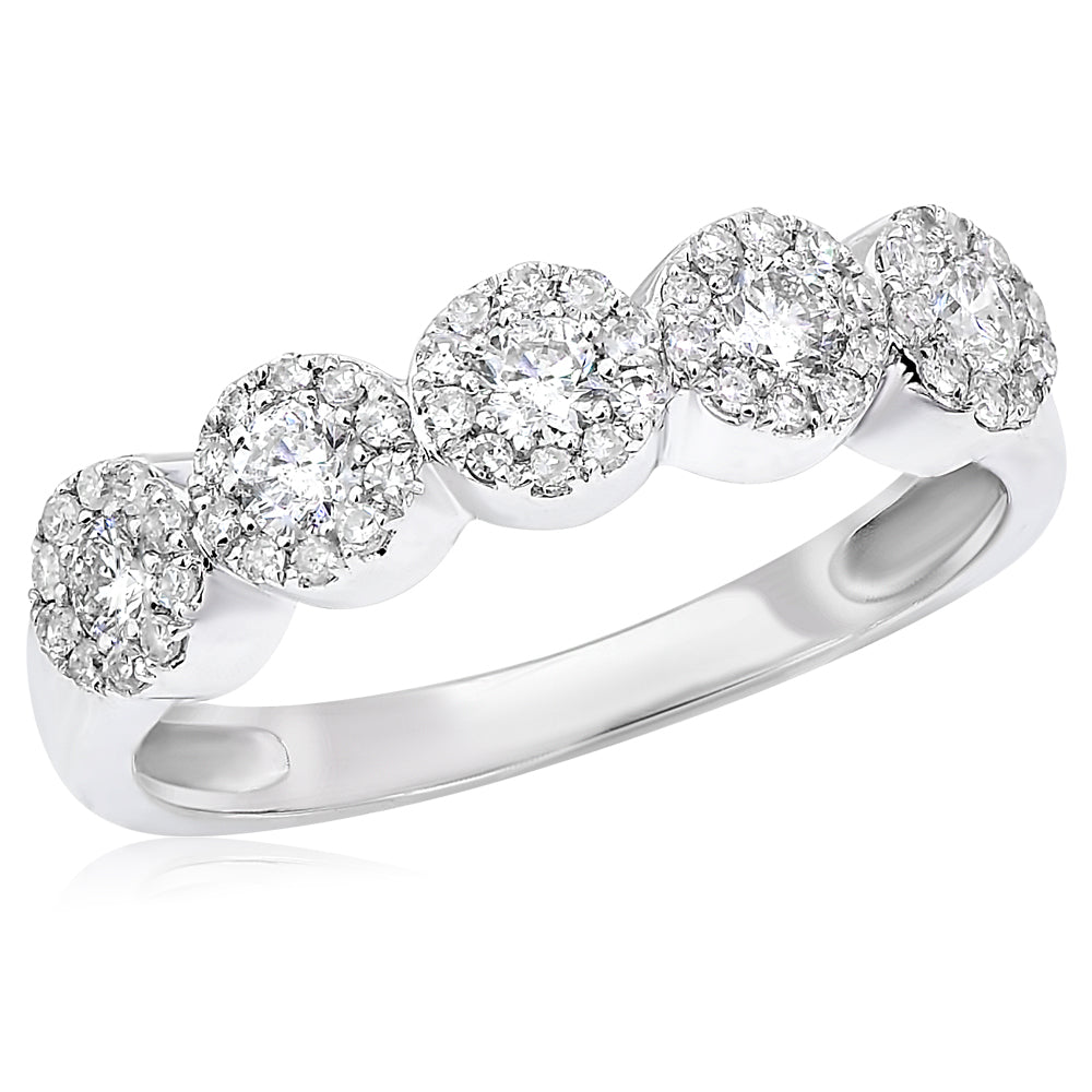 14K White Gold 0.53ct Diamond Ring