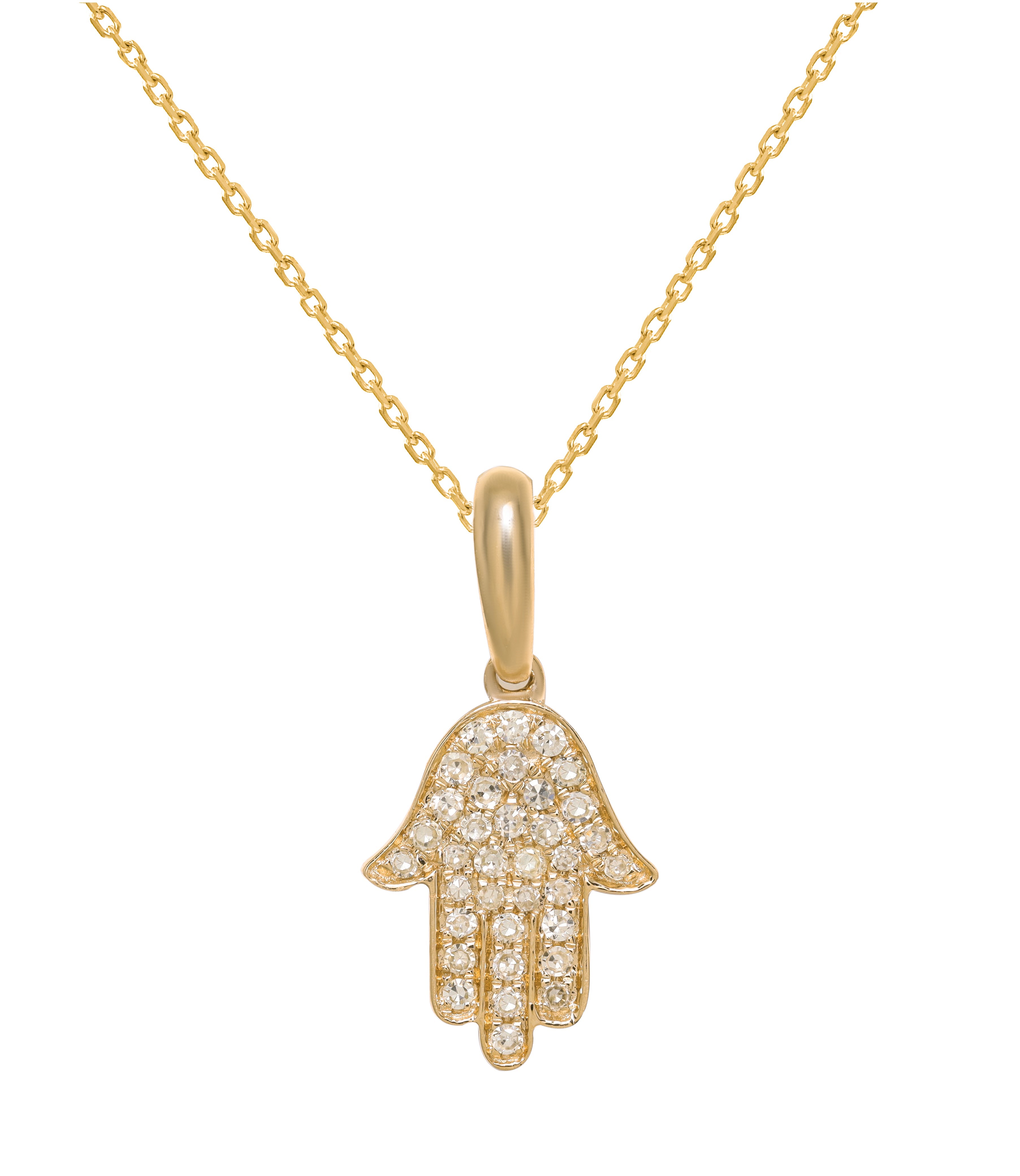 14K Yellow Gold 0.12ct Diamond Pendant