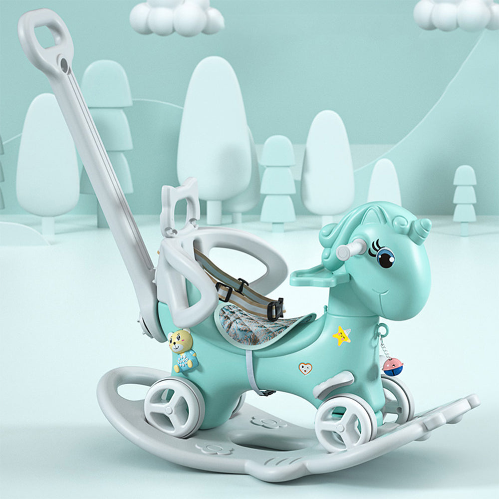 Streamdale 4-in-1 Rocking Horse, Balance Bike, Ride-On, and Balance Board for Toddlers