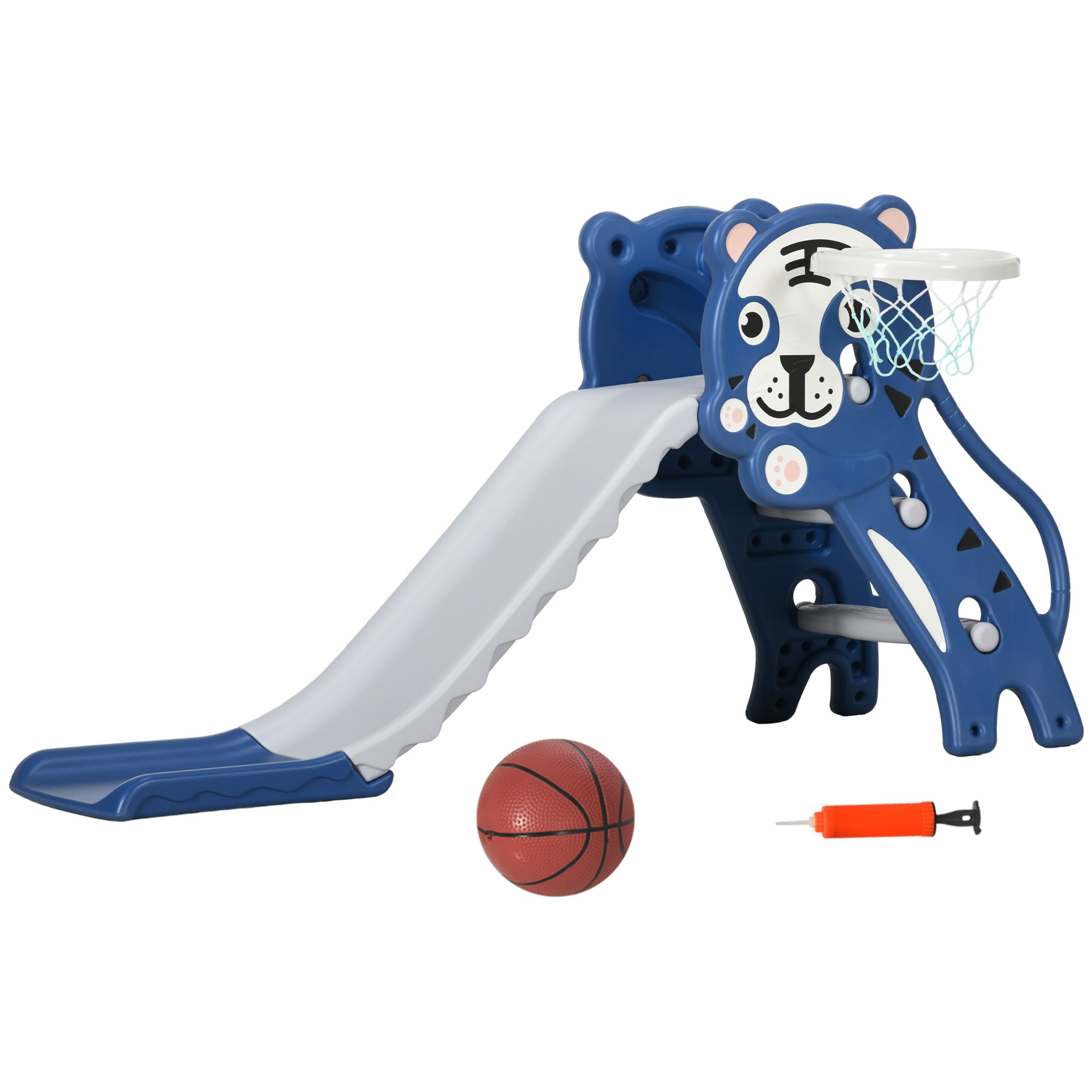 Streamdale 2-in-1 Toddler Slide with Basketball Hoop Perfect Playtime Buddy