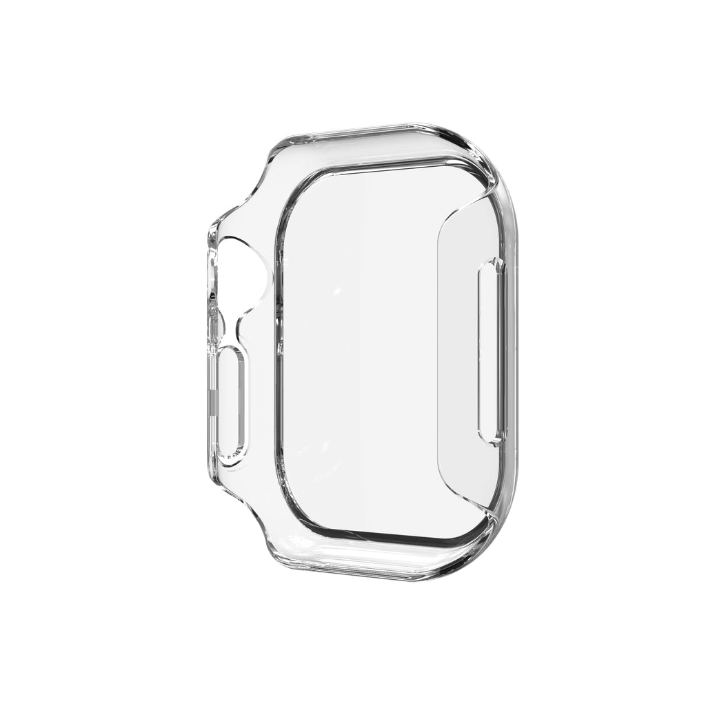 ZAGG - InvisibleShield Glass Elite 360 Integrated Bumper + Screen Protection for Apple Watch Series 11/10 Small - Clear