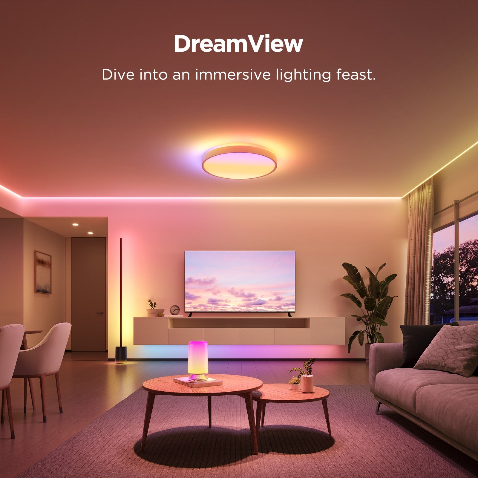 Govee - RGBICWW 15inch Ceiling Light Pro
