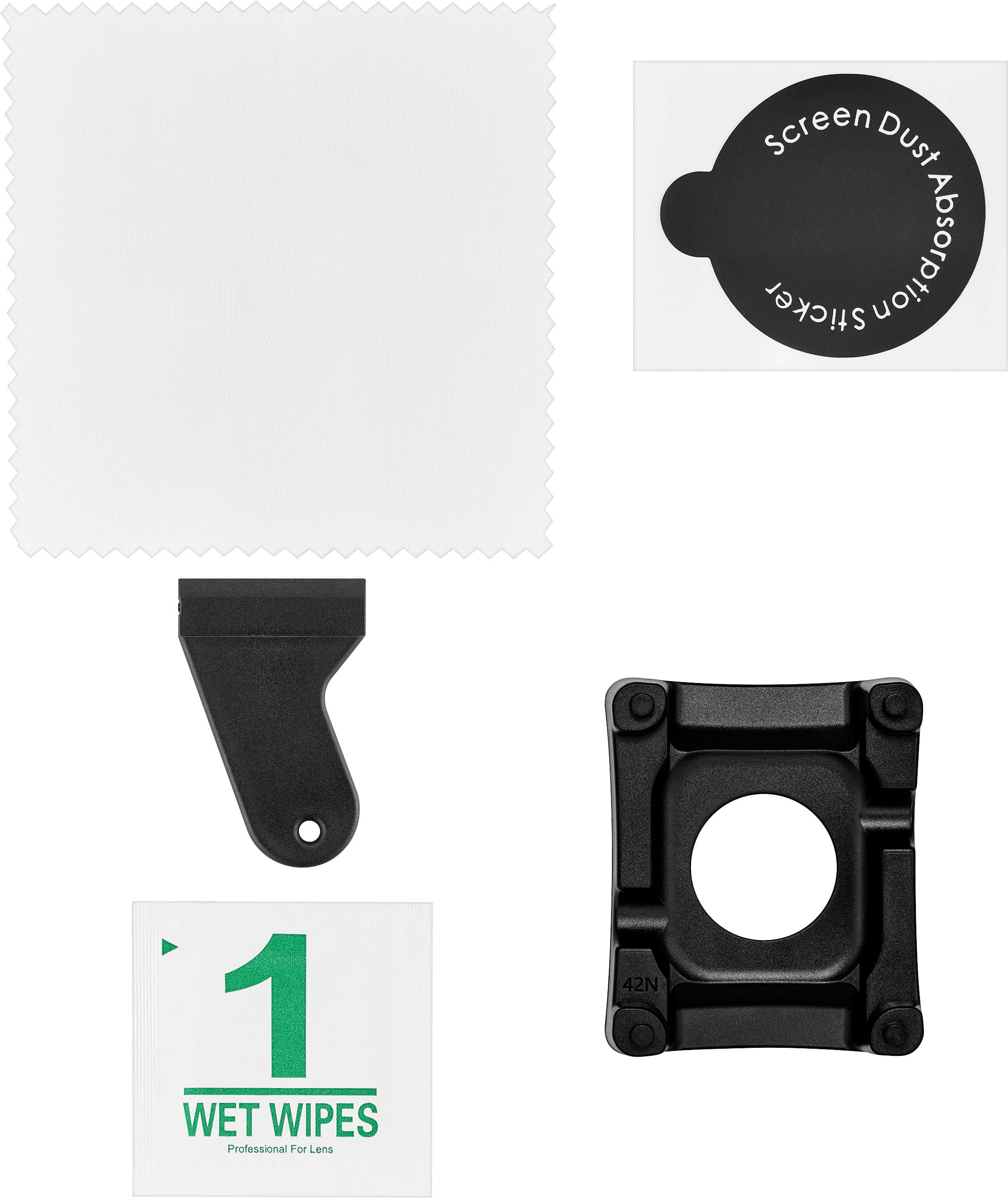 Insignia™ - Hybrid Glass Screen Protectors for Apple Watch 42mm 2024 (2-Pack) - Clear