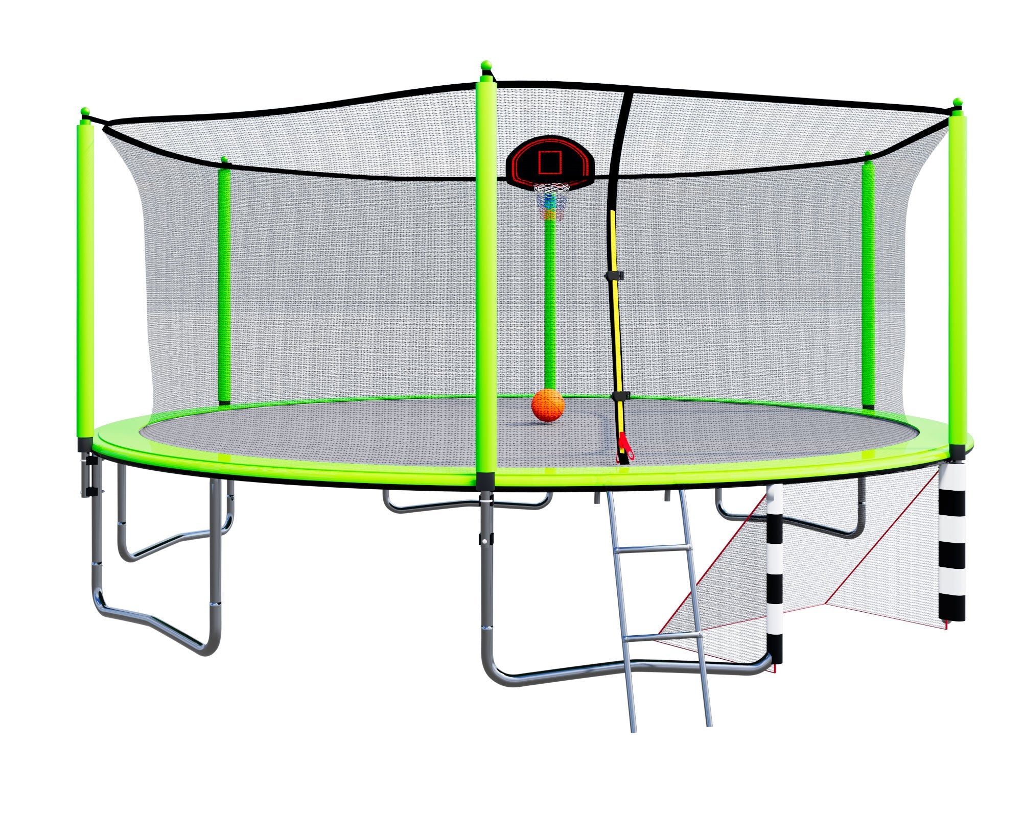 Streamdale 16FT Trampoline With Basketball Hoop Pump And Ladder(Inner Safety