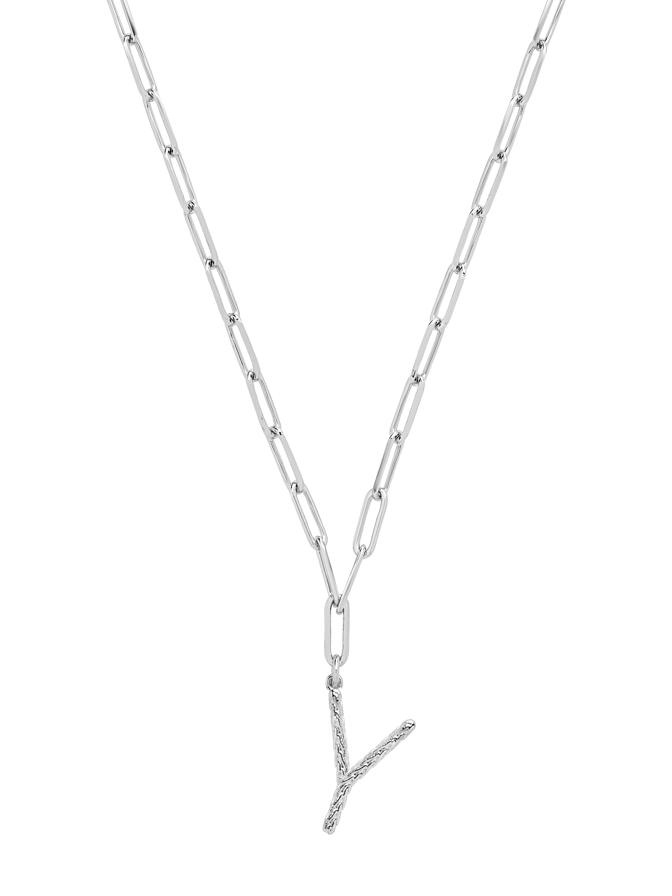 Braided Initial Pendant Necklace