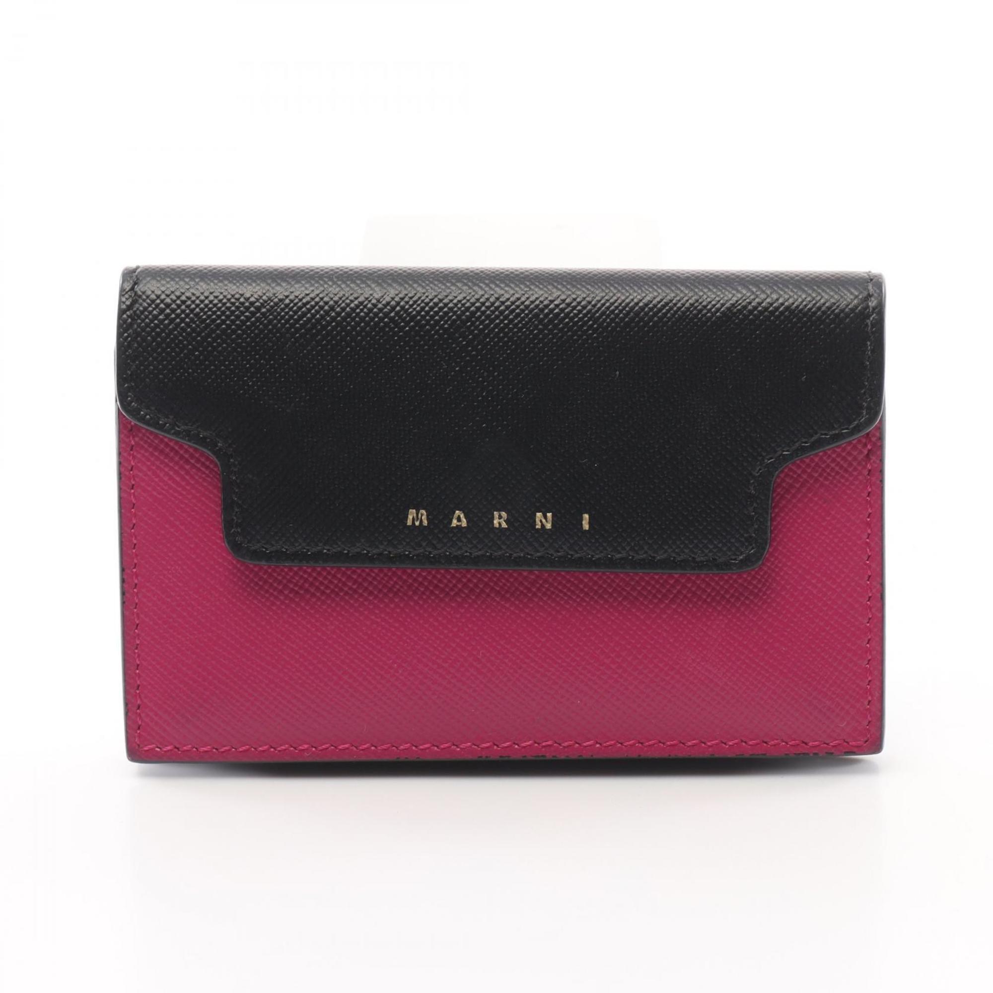 Marni pink Leather Card Case (Pre-Owned)