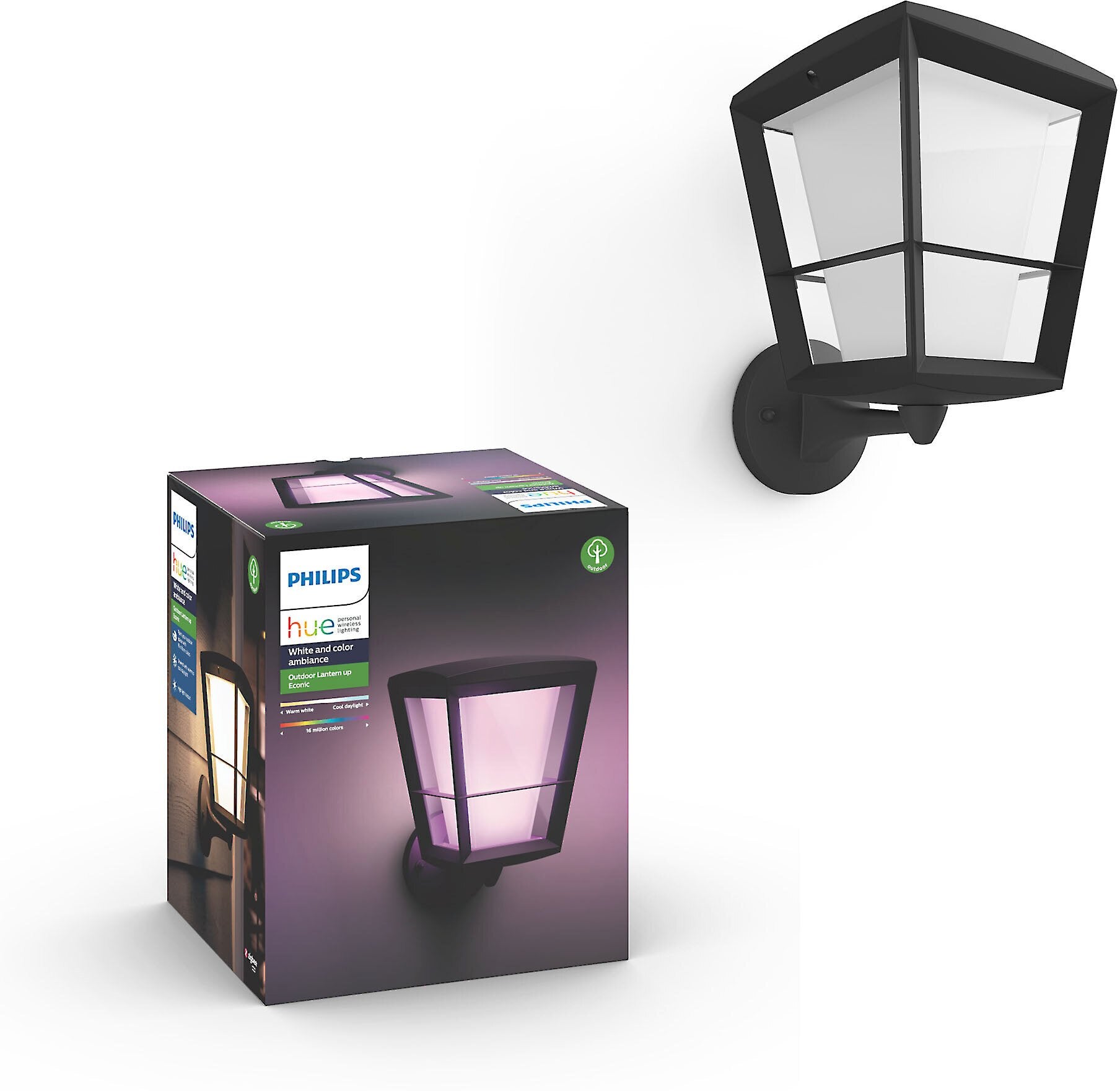 Philips Hue Econic White and Color Ambiance Outdoor Wall Light