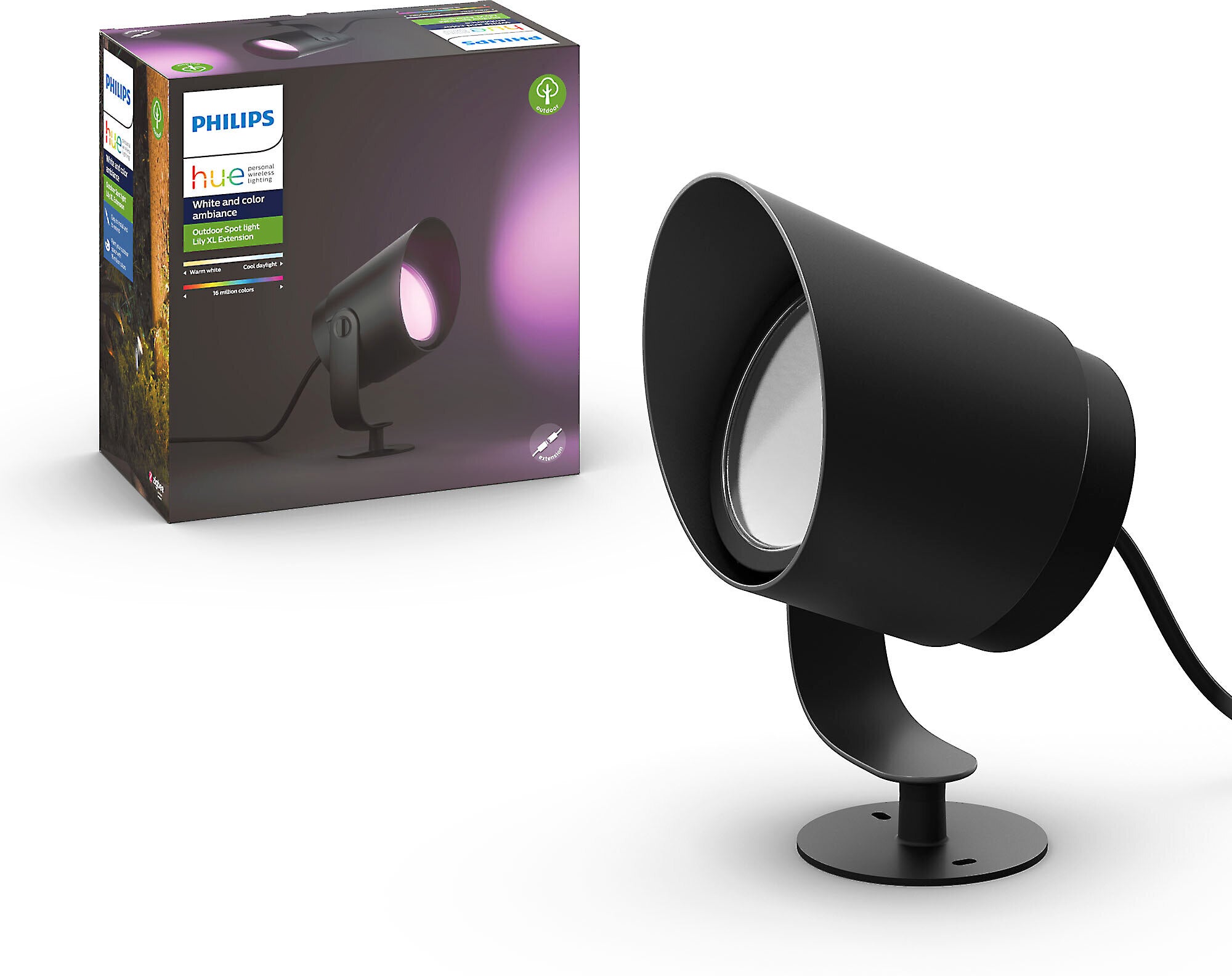 Philips Hue Lily XL White/Color Outdoor Extension Spotlight (1050 lumens)