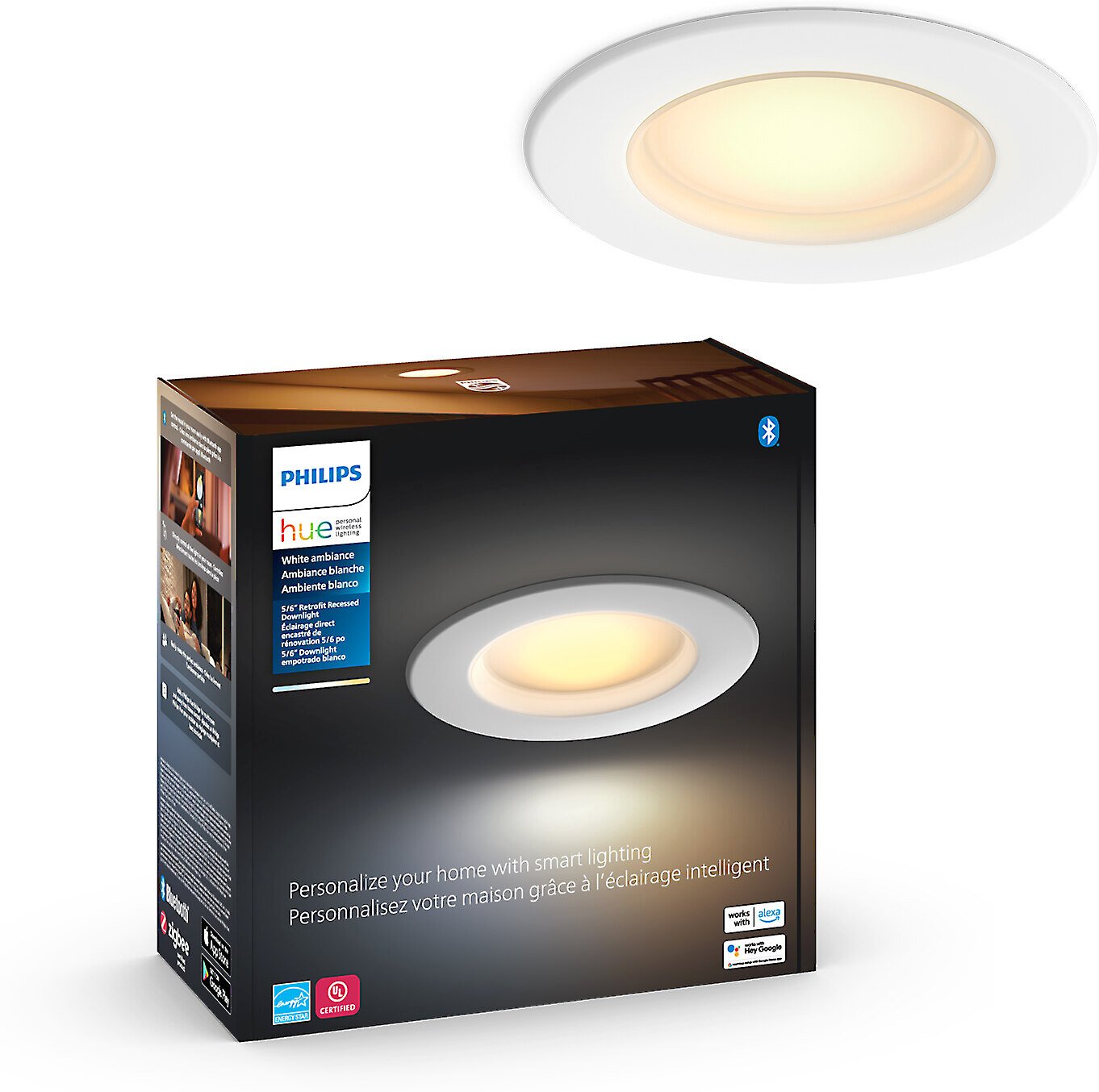 Philips Hue White Ambiance Downlight (1100 lumens)